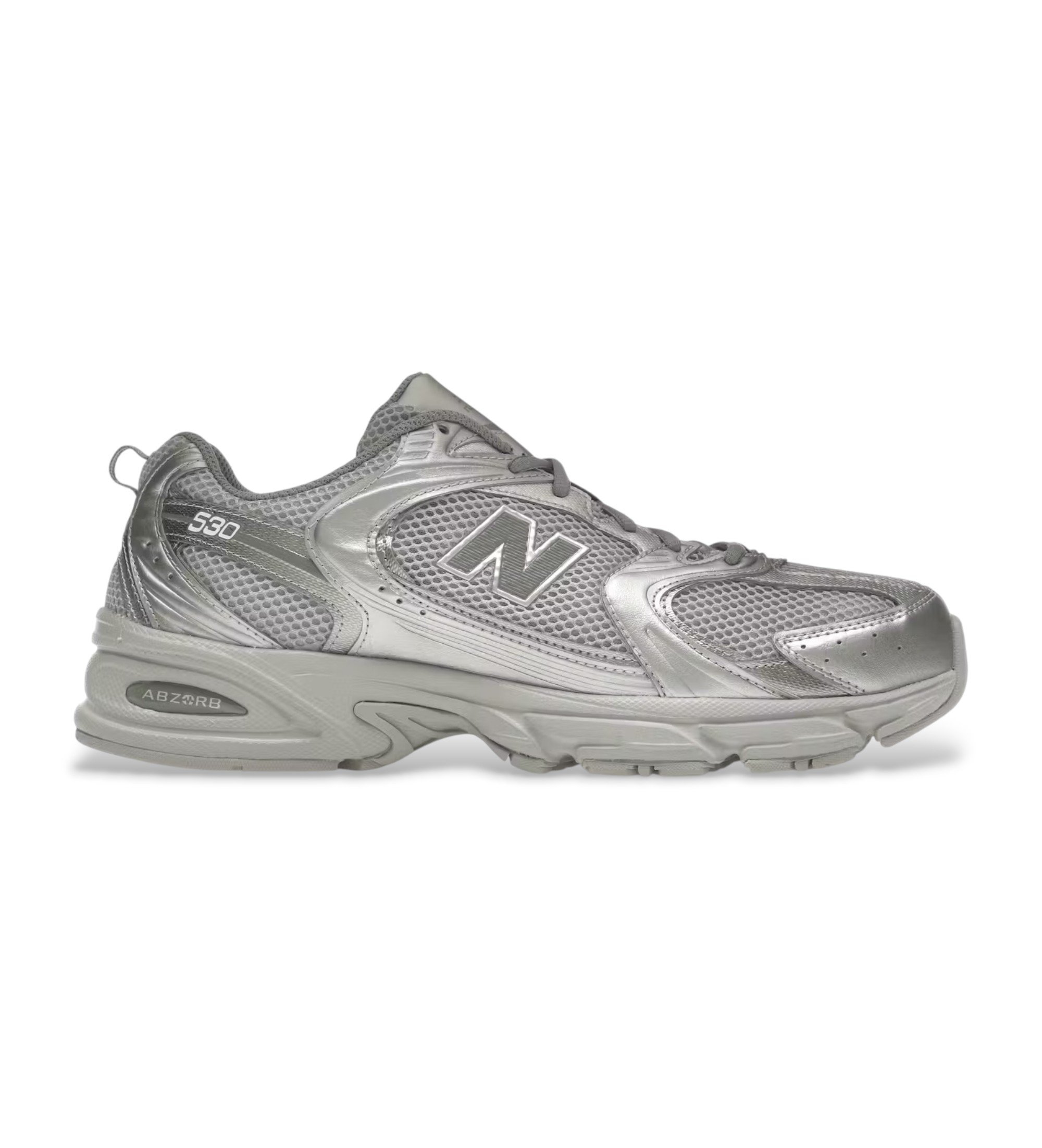 New Balance für Herren. MR530 Schuhe 530 silbergrau (44), Schnürsenkel, Lässig, Sportlich, Multisport