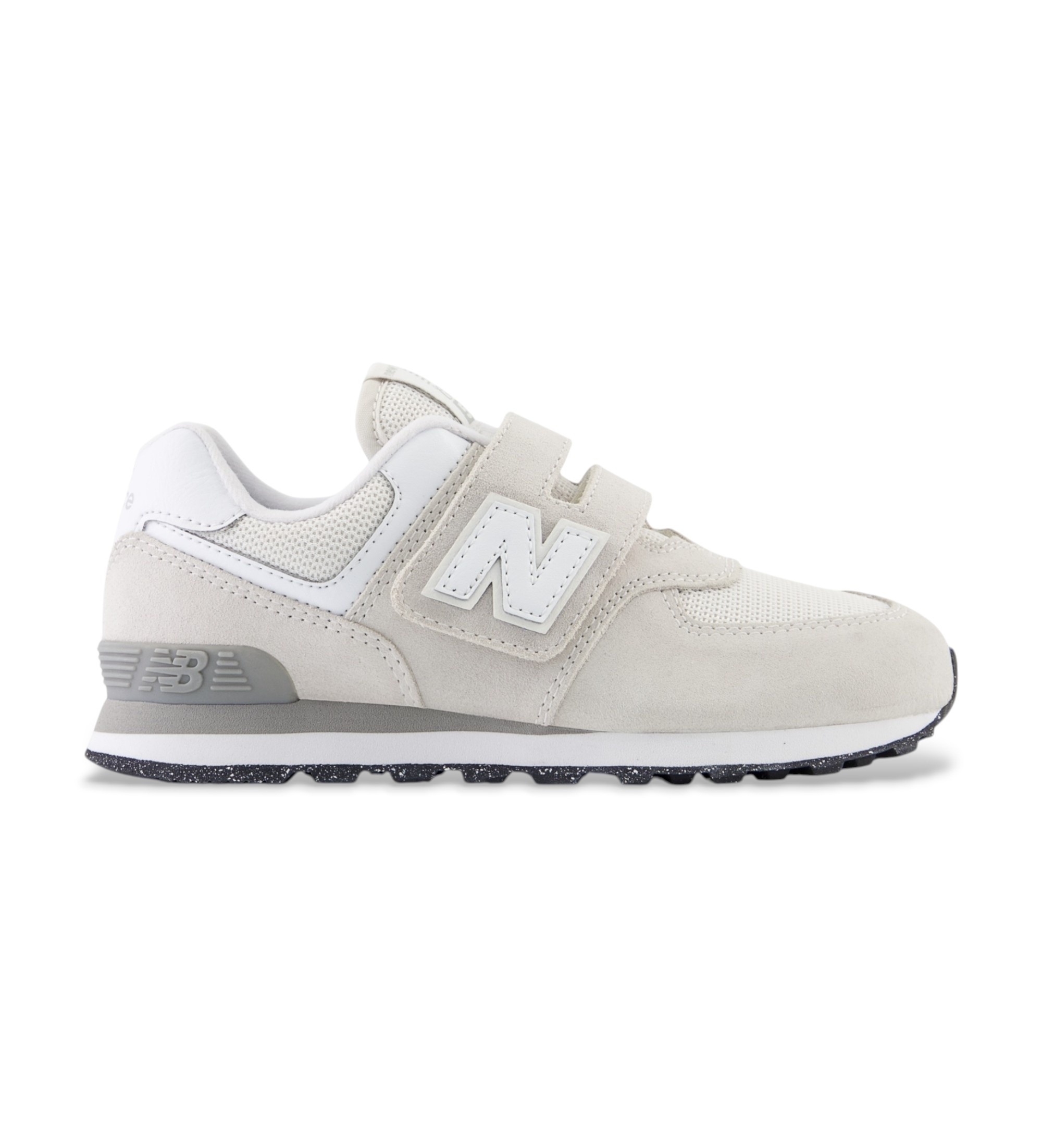 New Balance Unisex für Kinder. PV574V1 574 Hook & Loop Sneaker, grau (29), Wohnung, Klettverschluss, Sportlich, Kinderbekleidung