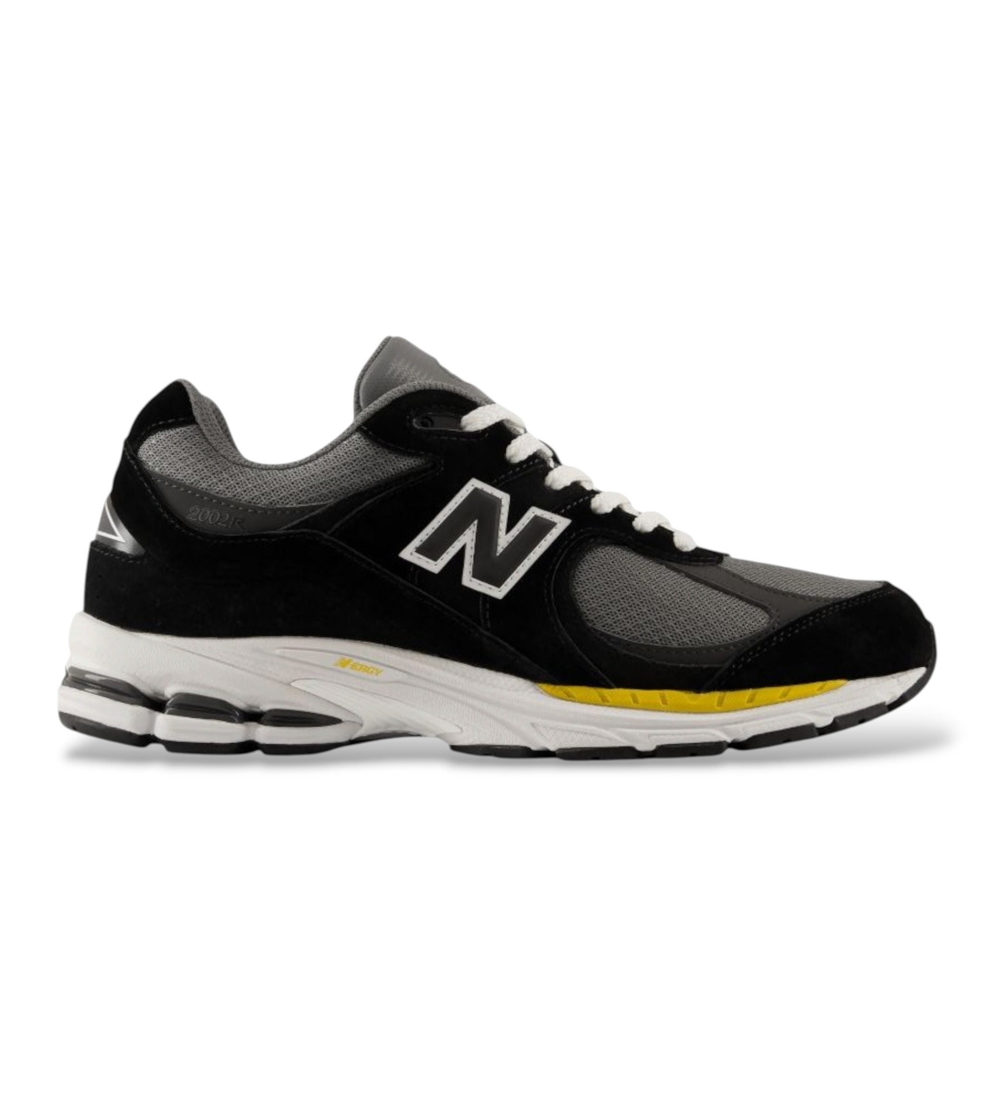 New Balance für Herren. U2002RV1_LI Leder-Sneaker 2002R, schwarz (43), Wohnung, Wildleder, Schnürsenkel, Lässig