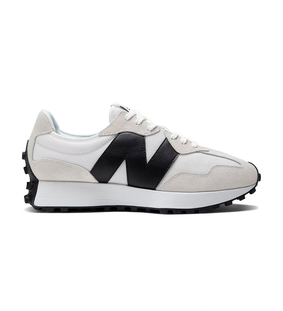 New Balance für Herren. MS327V1 Turnschuhe aus Leder 327 grau (41.5), Weiß, Wohnung, Schnürsenkel, Lässig