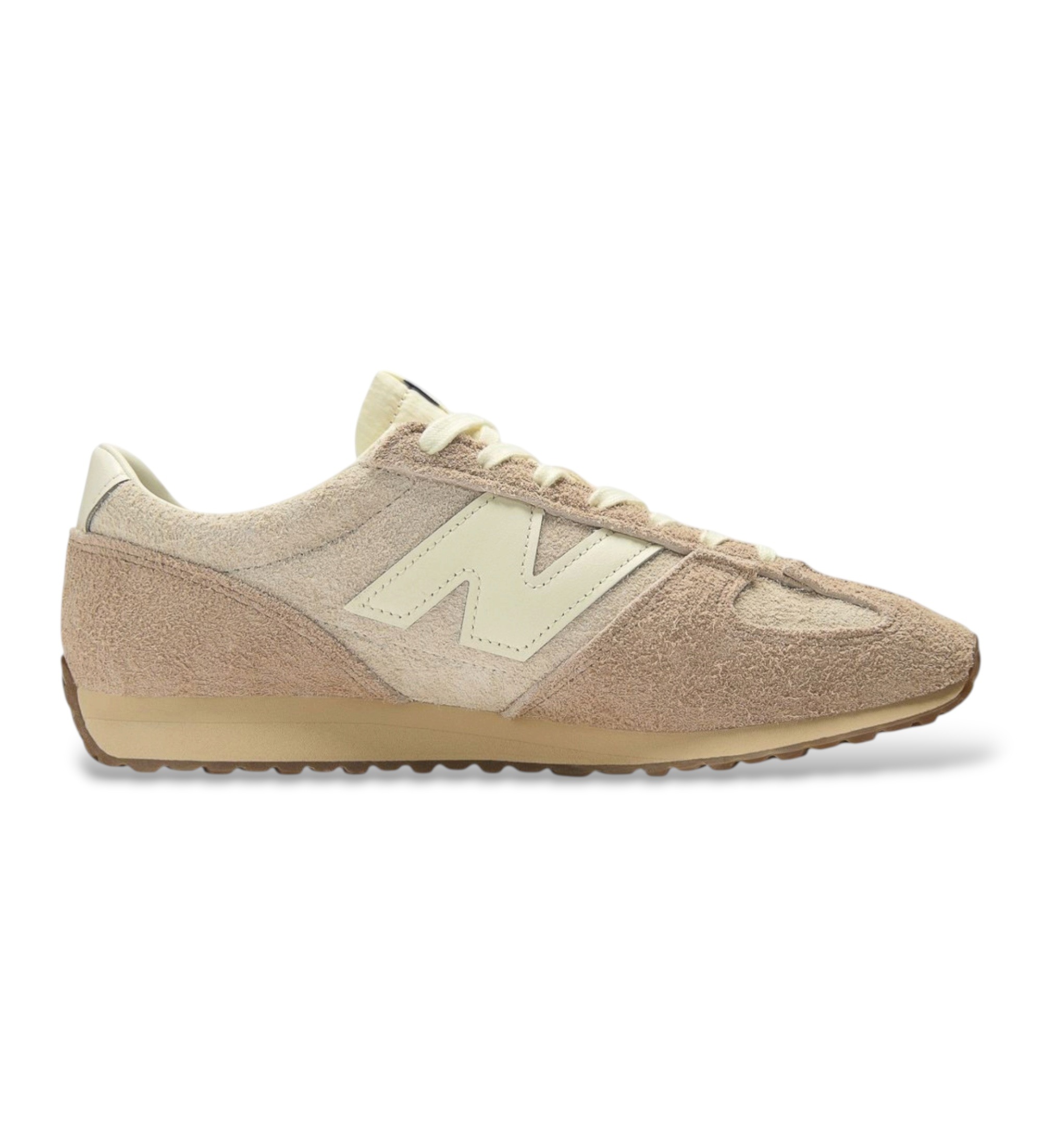New Balance Unisex. U471V1 Leder-Sneaker 471, beige (40), Wohnung, Wildleder, Schnürsenkel, Lässig