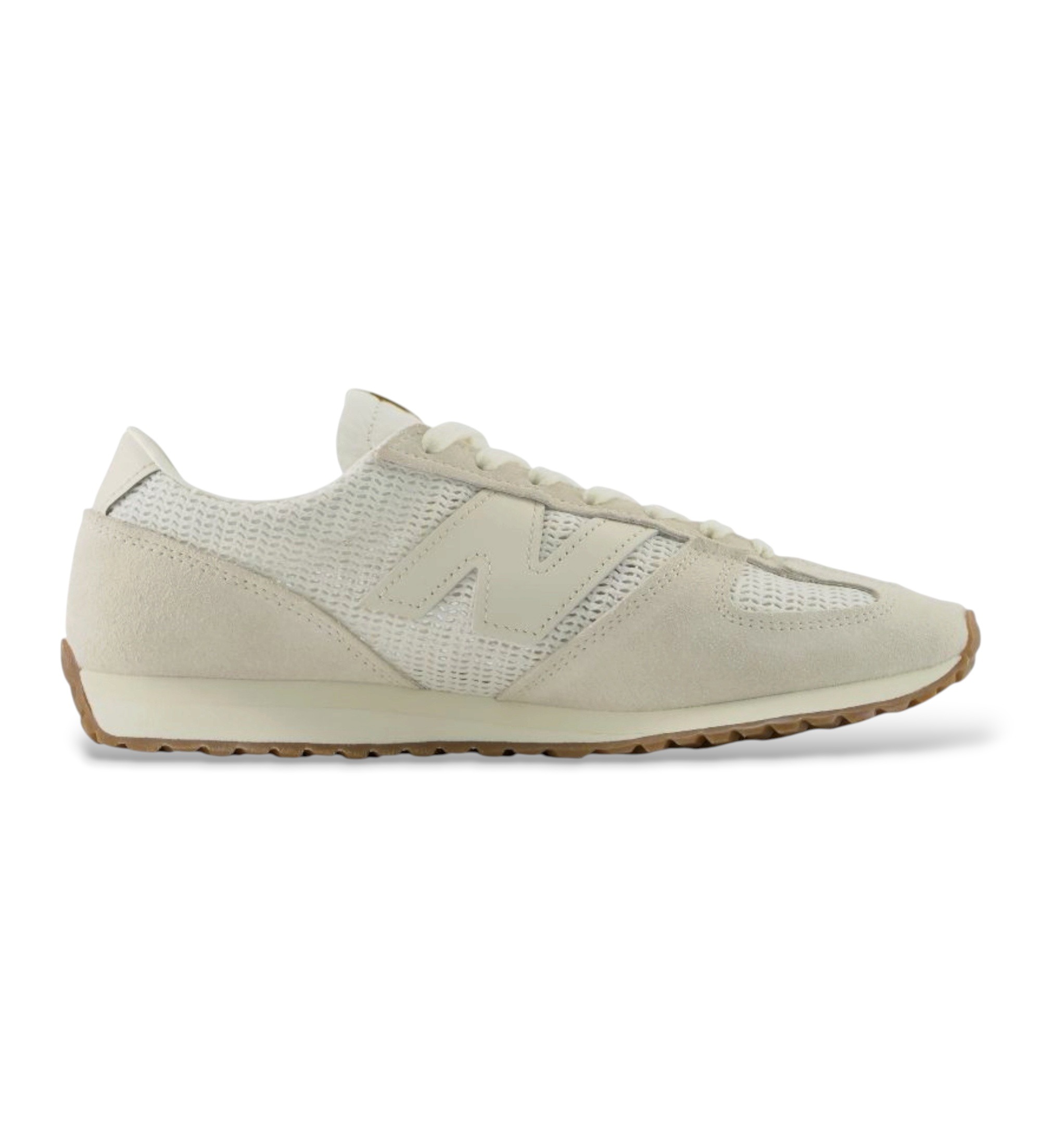 New Balance Unisex. U471V1_LI Leder-Sneaker 471, beige (46.5), Wohnung, Wildleder, Schnürsenkel, Lässig