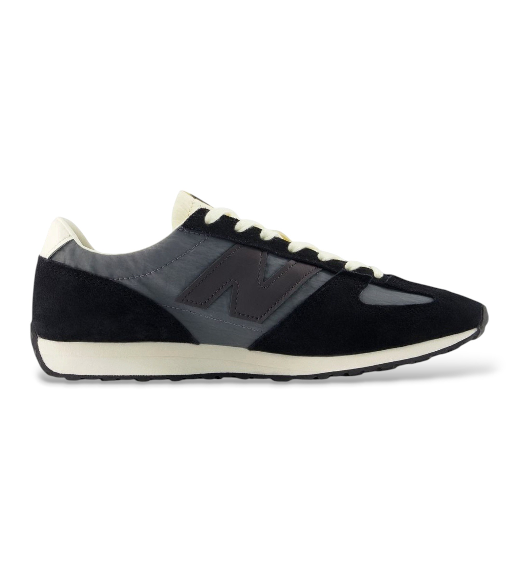 New Balance Unisex. U471V1 Leder-Sneaker 471 schwarz (43), Wohnung, Wildleder, Schnürsenkel, Lässig, Grau