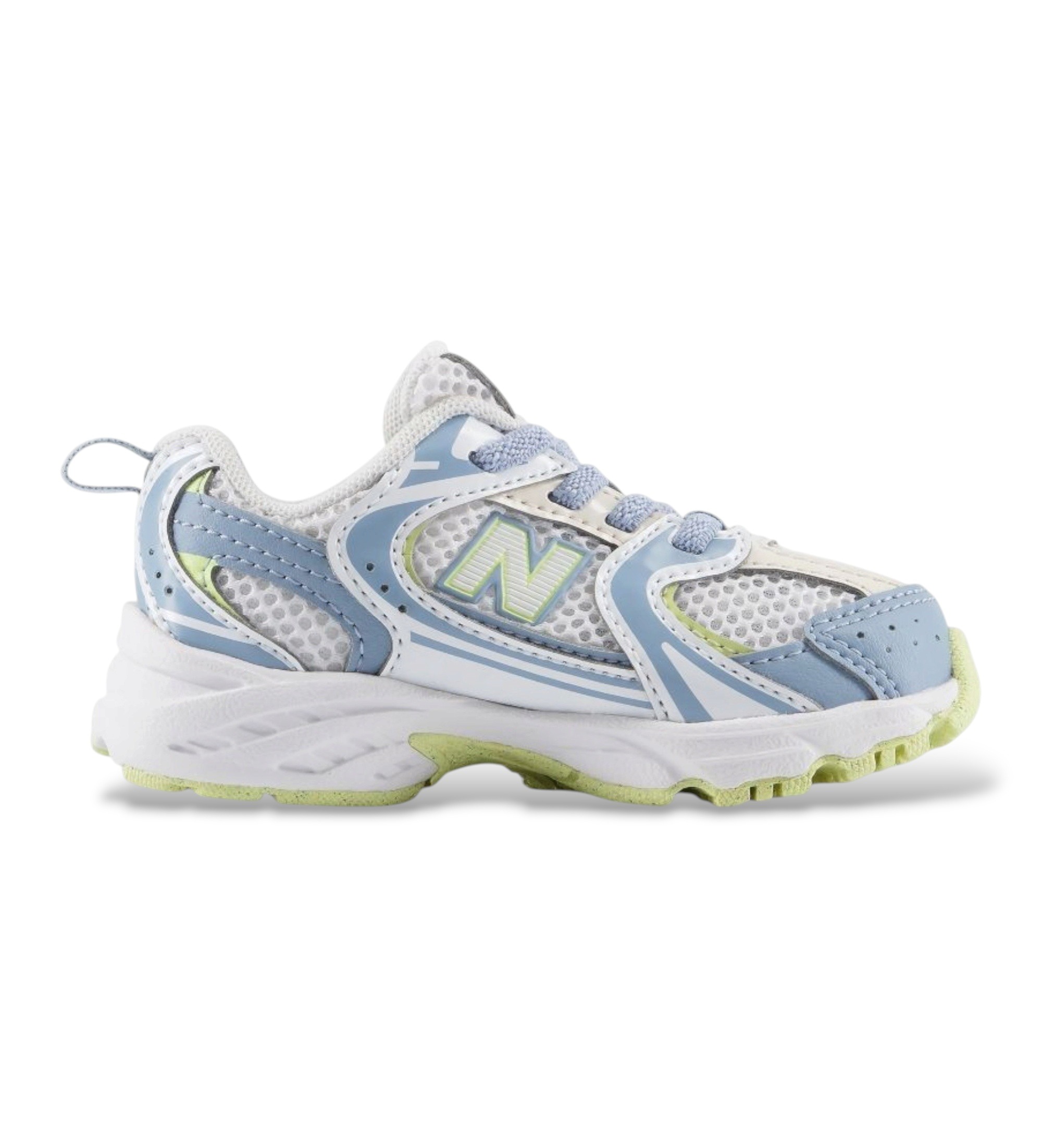 New Balance Unisex für Kinder. I530V1_KL Sneaker aus Leder 530 Bungee Lace Blau (03 M = 18.5 M), Wohnung, Schnürsenkel, Lässig, Sportlich, K