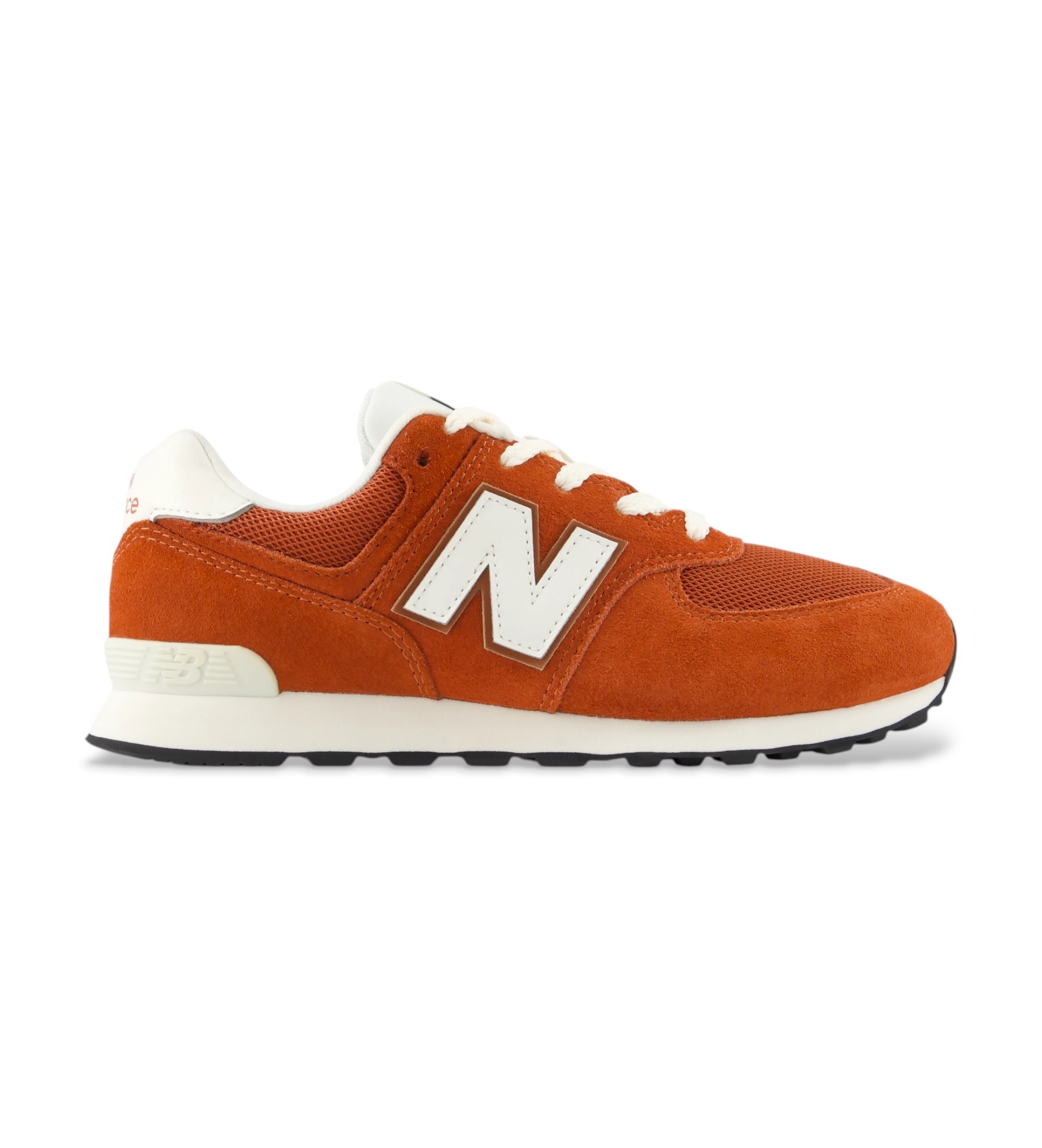 New Balance Unisex für Kinder. G574V1_KL Braune 574 Lace-Sneaker aus Leder (40), Wohnung, Schnürsenkel, Sportlich, Kinderbekleidung