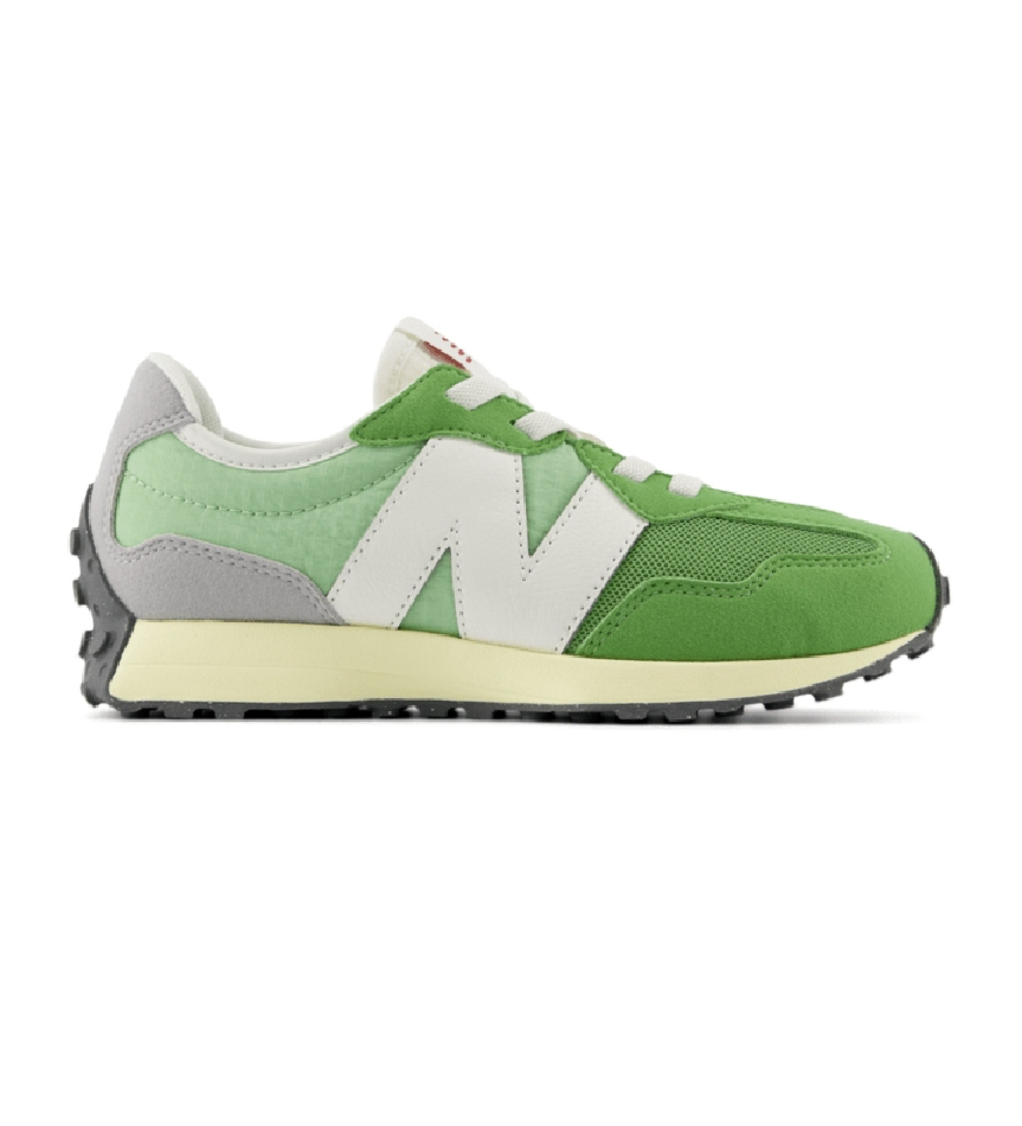 New Balance Unisex für Kinder. PH327V1 Schuhe 327 grün (30.5), Wohnung, Schnürsenkel, Lässig, Kinderbekleidung