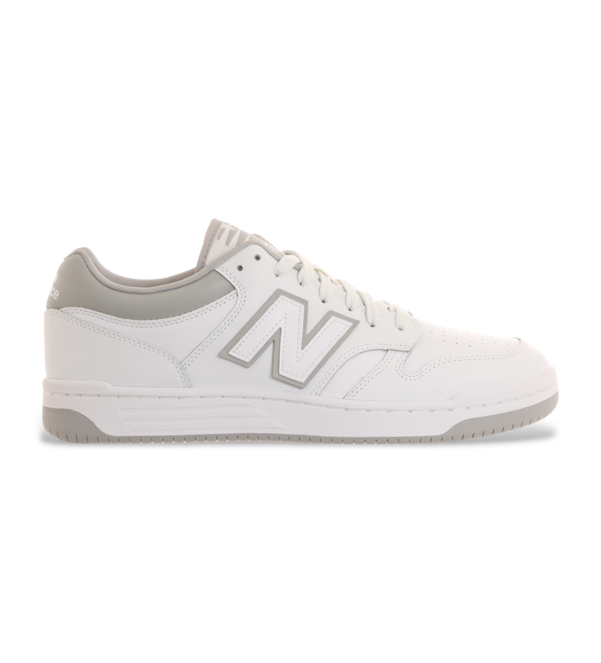 New Balance für Herren. BB480LV1 Leder Turnschuhe 480 weiß (38), Wohnung, Schnürsenkel, Lässig