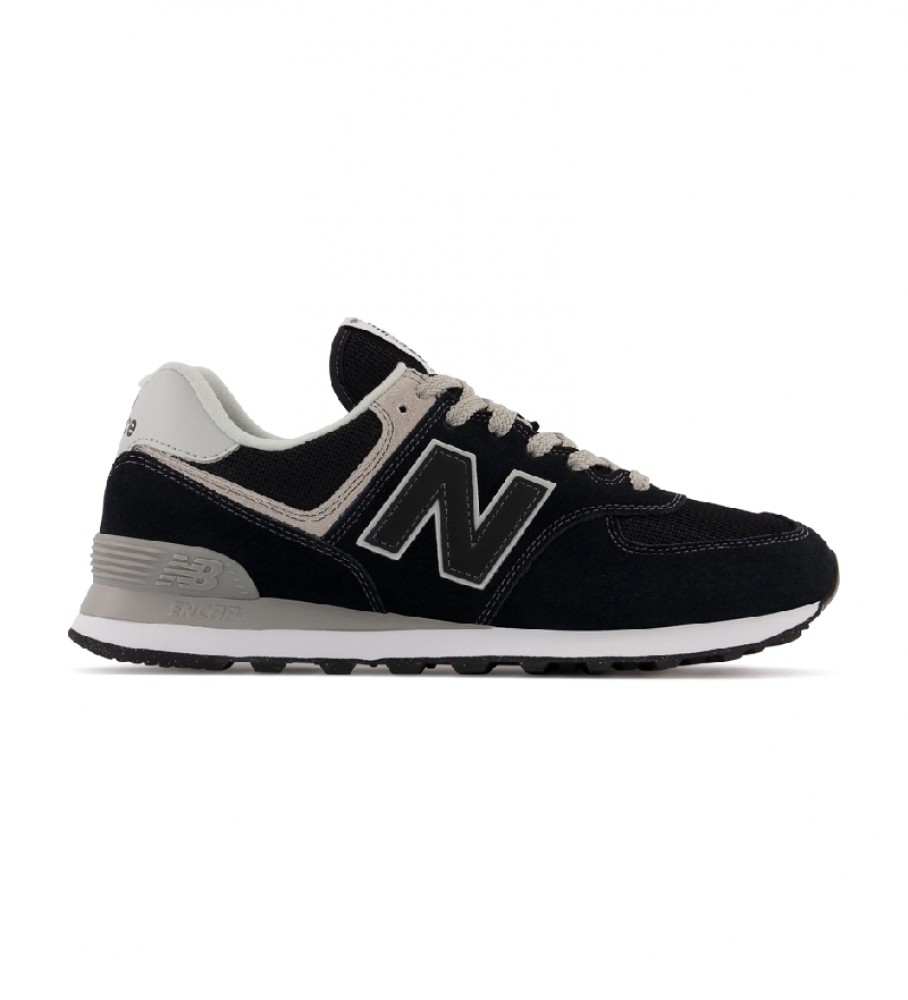 New Balance für Herren. ML574V3 Turnschuhe 574v2 Evergreen schwarz (45.5), Stoff, Wohnung, Wildleder, Schnürsenkel, Lässig