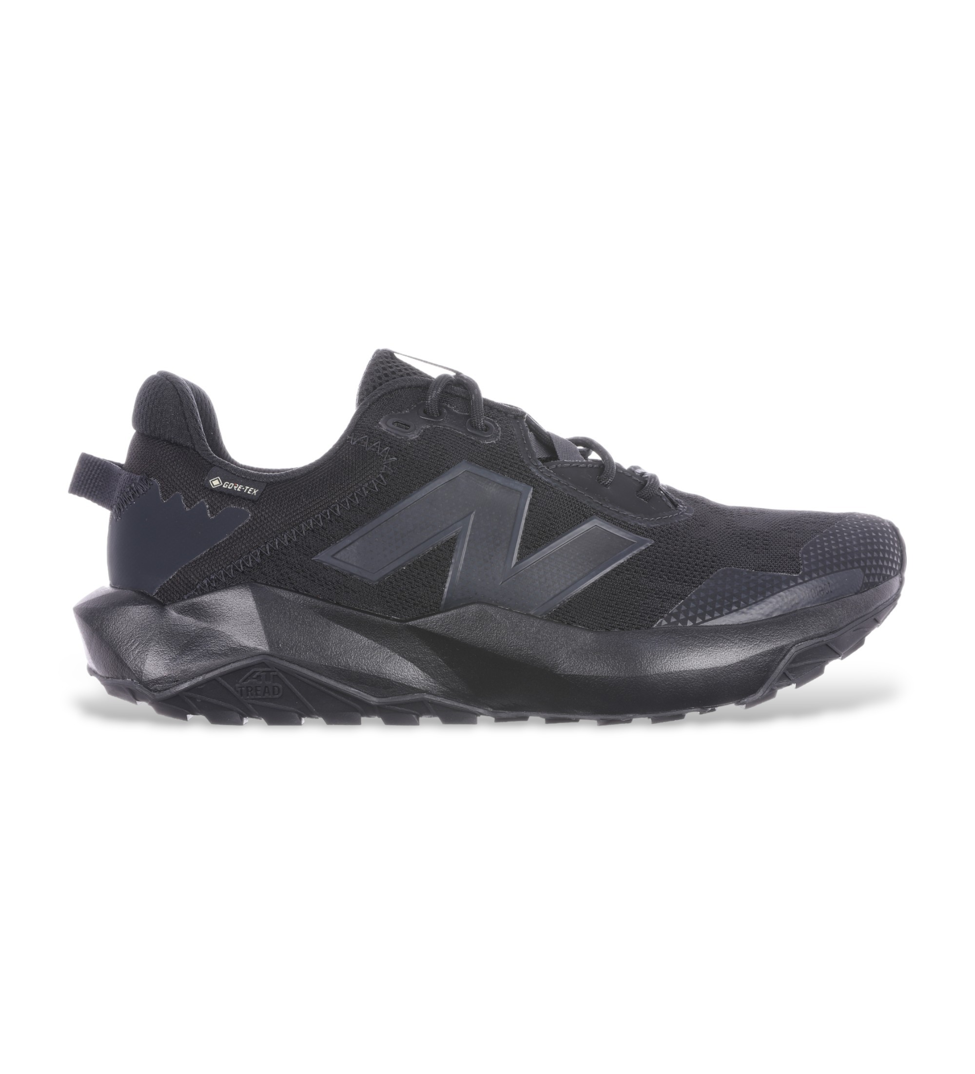 New Balance für Herren. MTNTRGV6 DynaSoft Nitrel v6 Gore Tex Schuhe schwarz (40 2E), Wohnung, Schnürsenkel, Lässig