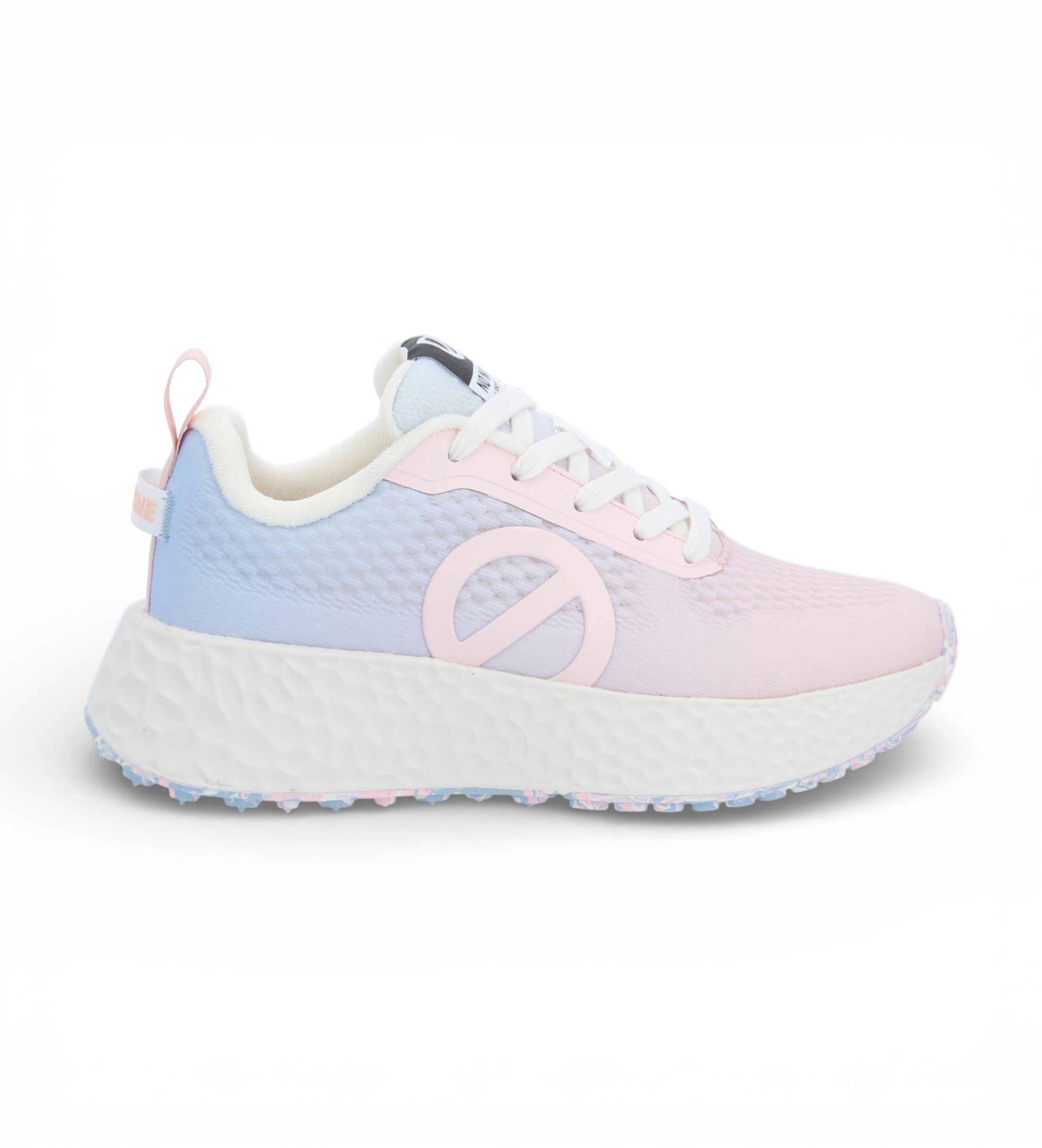 NO NAME für Damen. LNVD000 Carter Fly Schuhe blau, rosa (39), 3 bis 5 cm, Schnürsenkel, Lässig