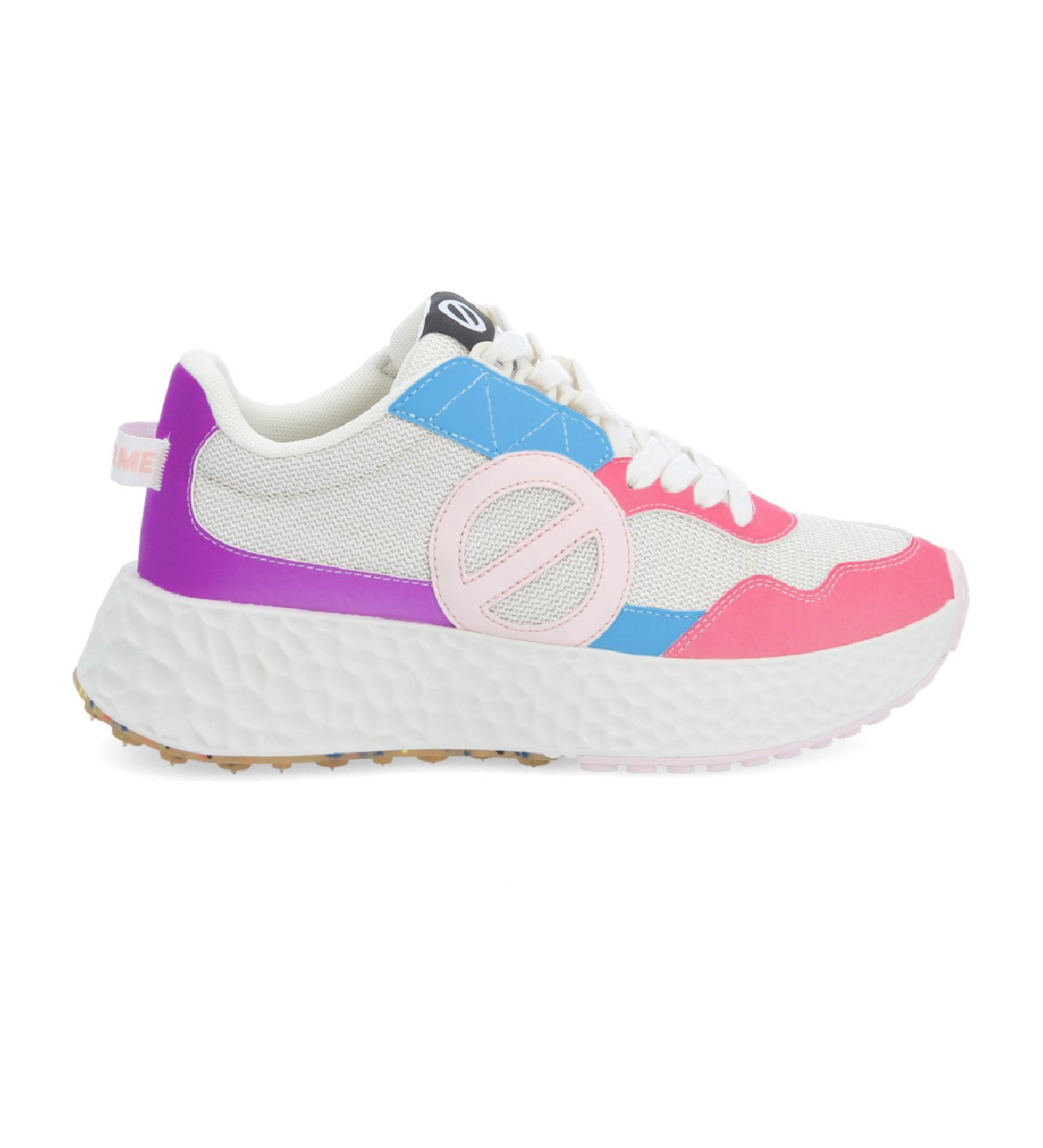 NO NAME für Damen. NNVEKND Carter Jogger Turnschuhe aus mehrfarbigem Leder (41), 3 bis 5 cm, Schnürsenkel, Lässig