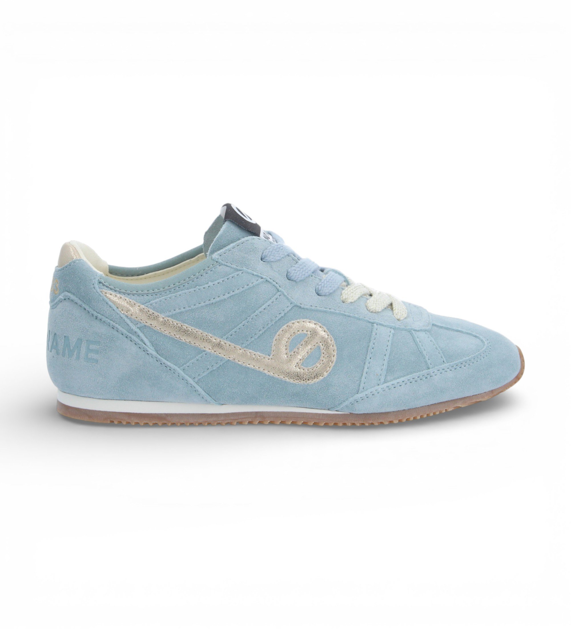 NO NAME für Damen. TNEREZ0 Leder Turnschuhe Evo Run blau (36), Wohnung, Schnürsenkel, Lässig