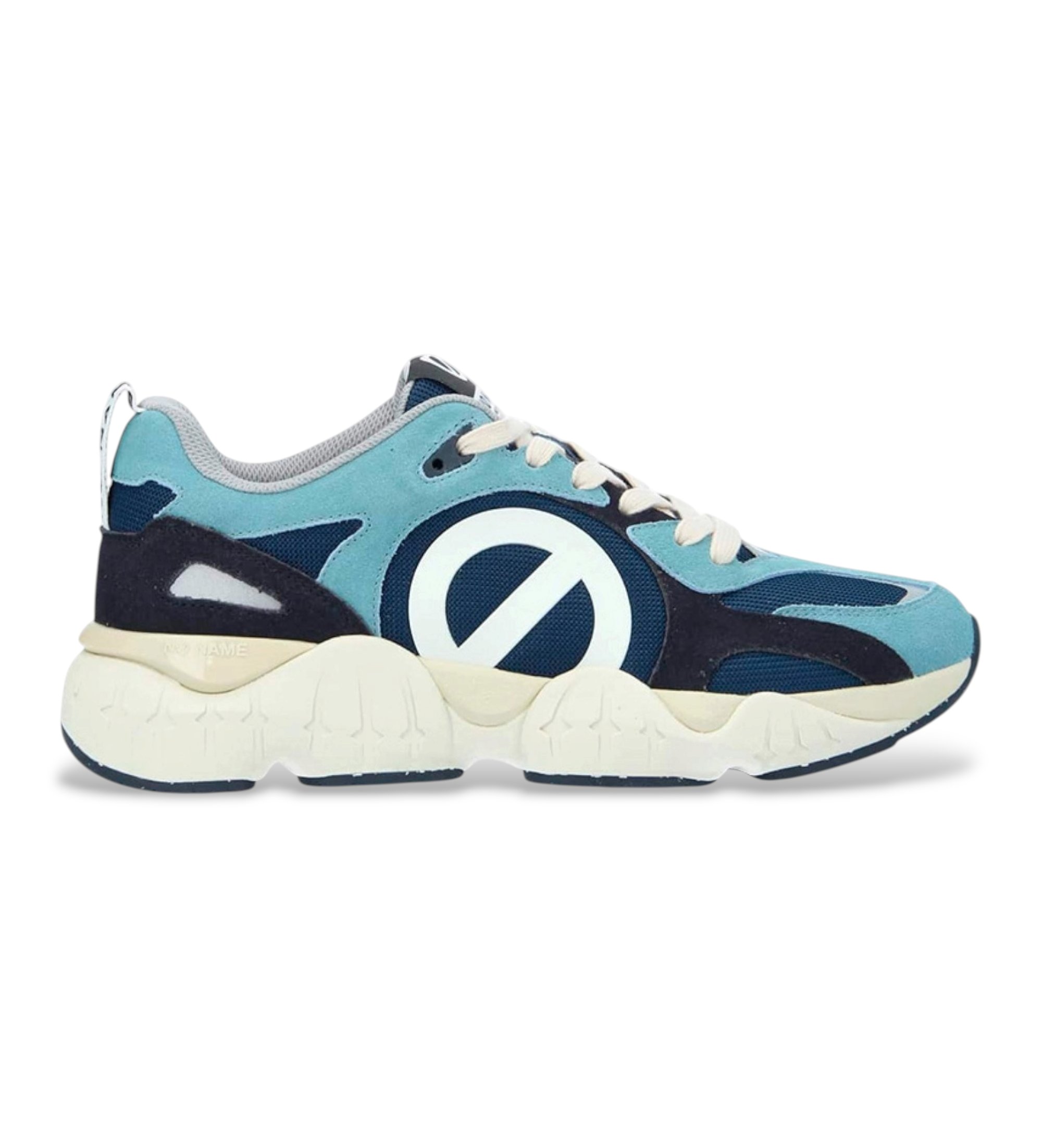 NO NAME für Herren. QNVLNS0 Krazee Leder Sneakers blau (43), Wohnung, Schnürsenkel, Lässig, Sportlich
