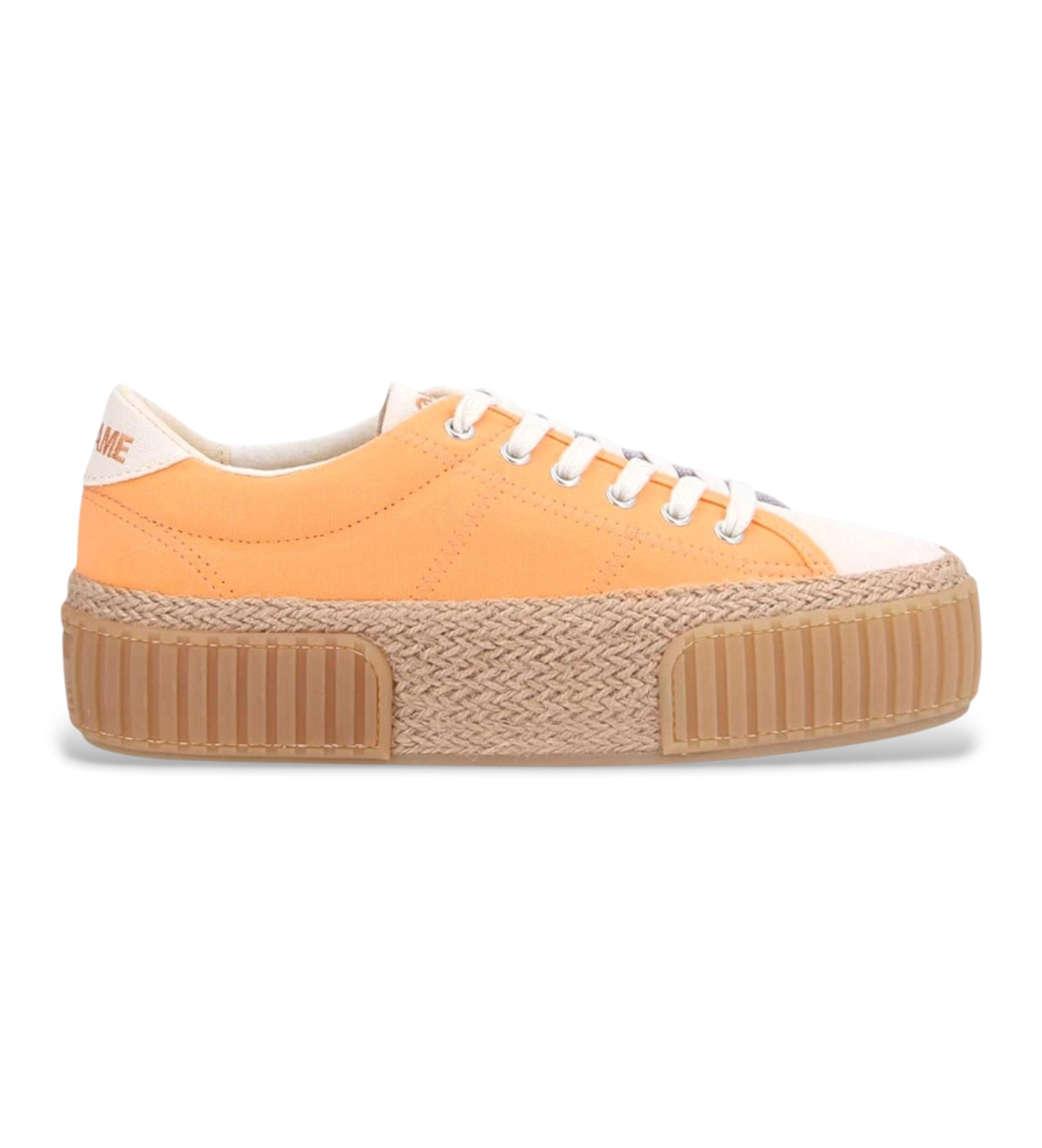 NO NAME für Damen. ONDRCS0 Schuhe Onder orange (38), Stoff, 3 bis 5 cm, Schnürsenkel, Lässig