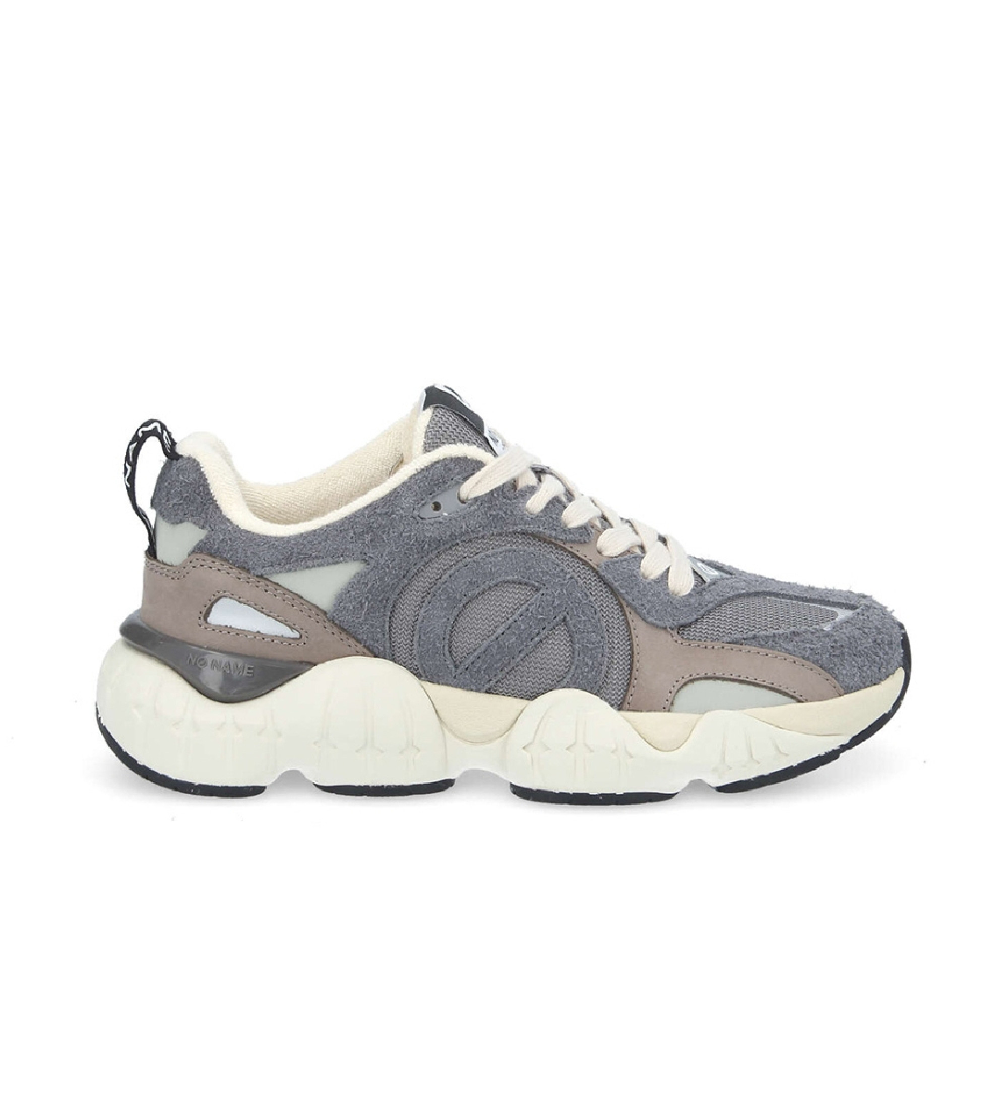 NO NAME für Herren. QNVLHK0 Krazee Runner Turnschuhe aus Leder kombiniert mit recyceltem Mesh und ultraleichter grauer Grafiksohle (42), Woh
