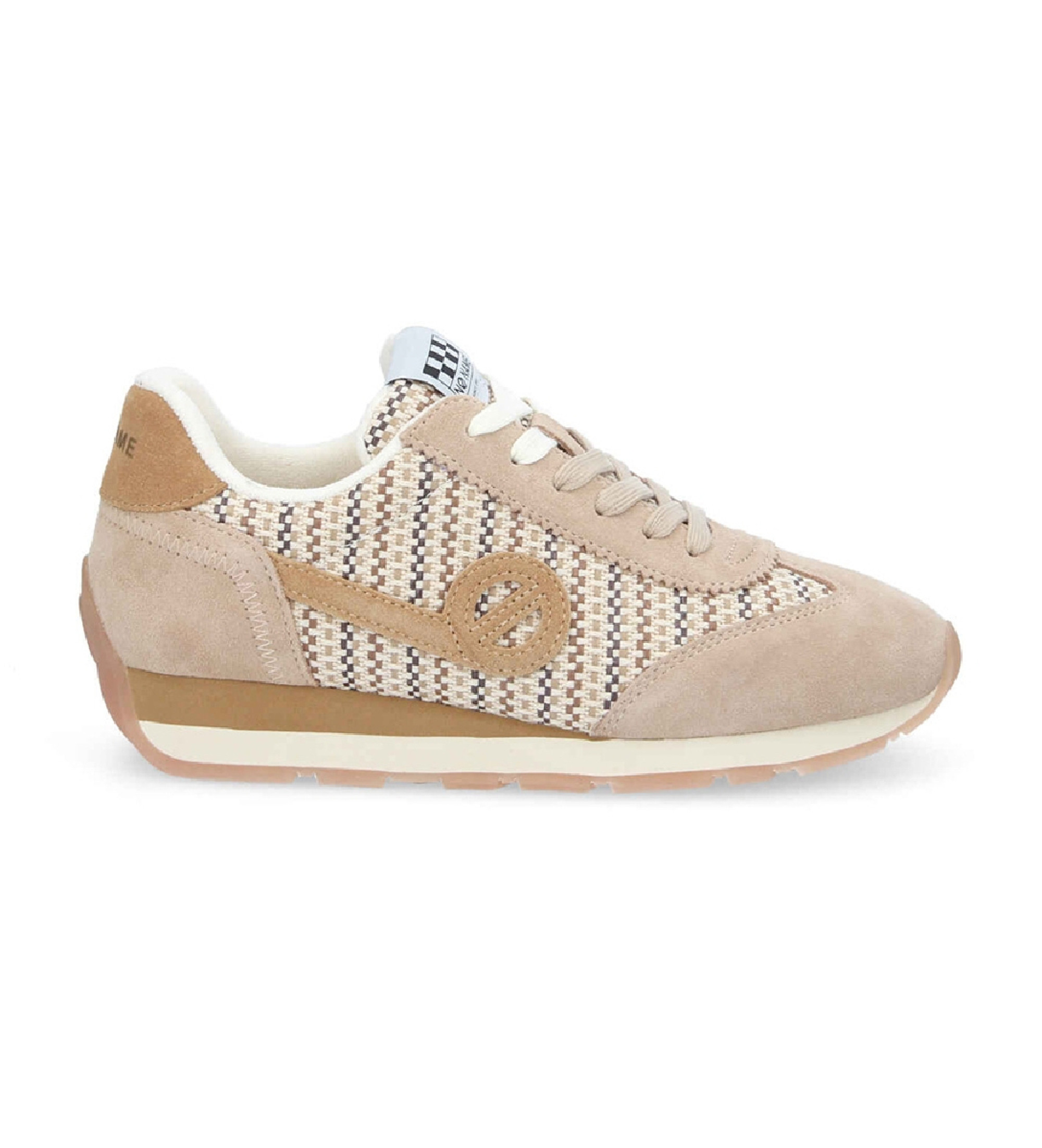 NO NAME für Damen. KNHRGRS Turnschuhe City Run Jogger beige (37), Wohnung, Schnürsenkel, Lässig