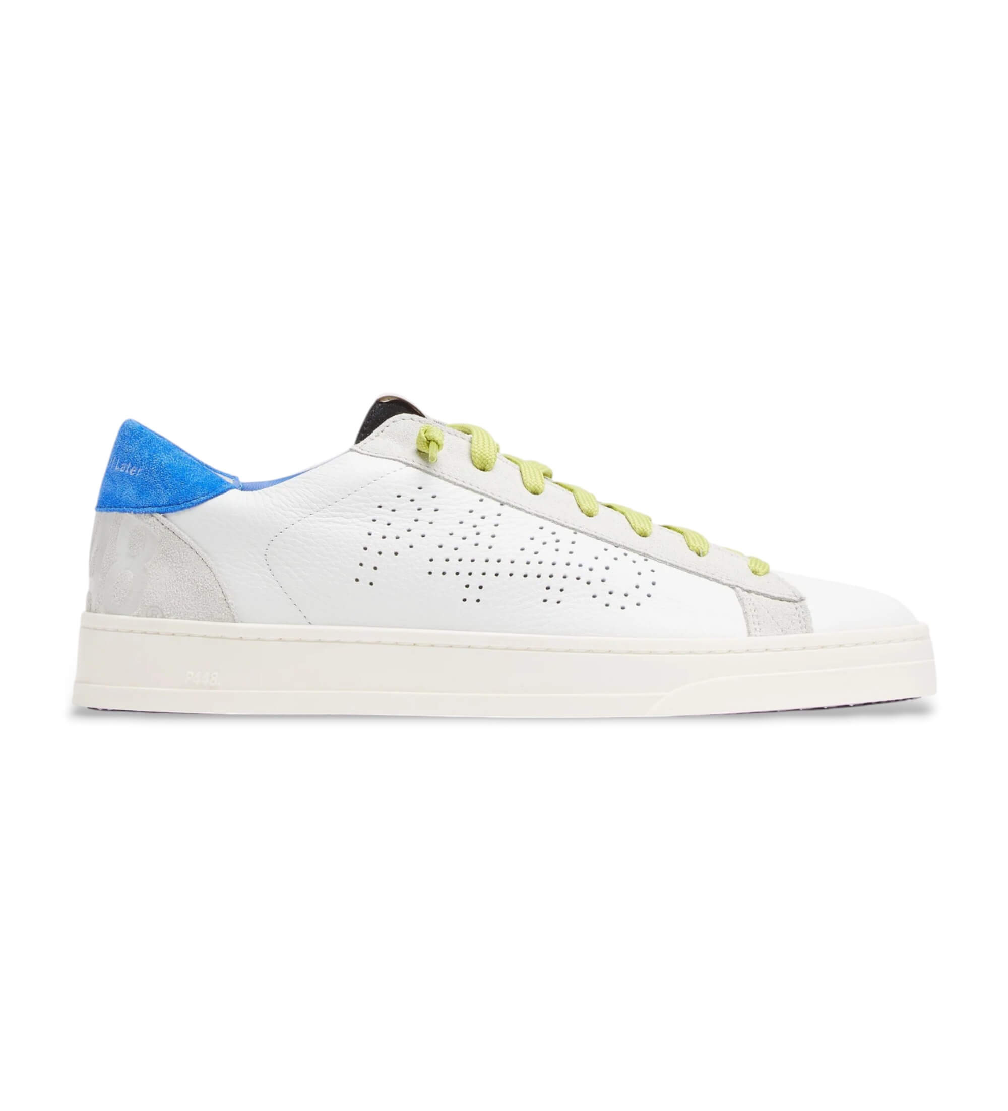 P448 für Herren. F25JACKC130 Lederschuhe Jackc 130 weiß. blau (41), Wohnung, Schnürsenkel, Lässig