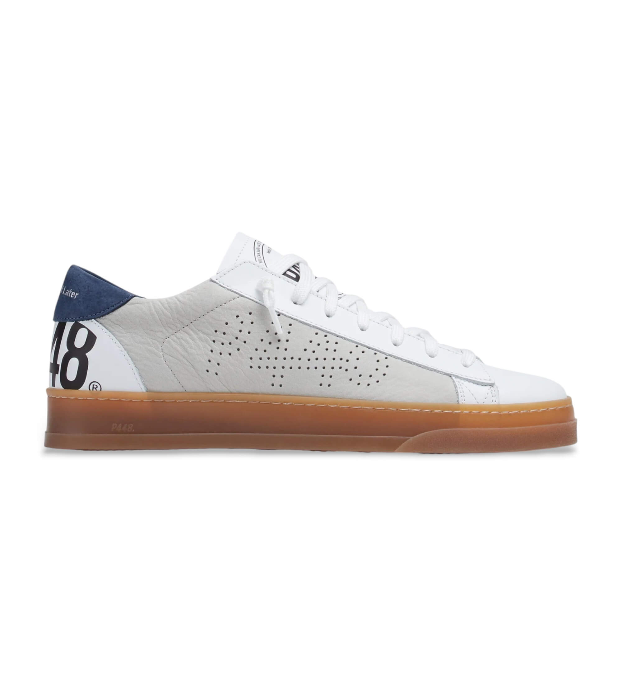P448 für Herren. F24JACKC Turnschuhe Jack C grau (40), Leder, Wohnung, Schnürsenkel, Lässig