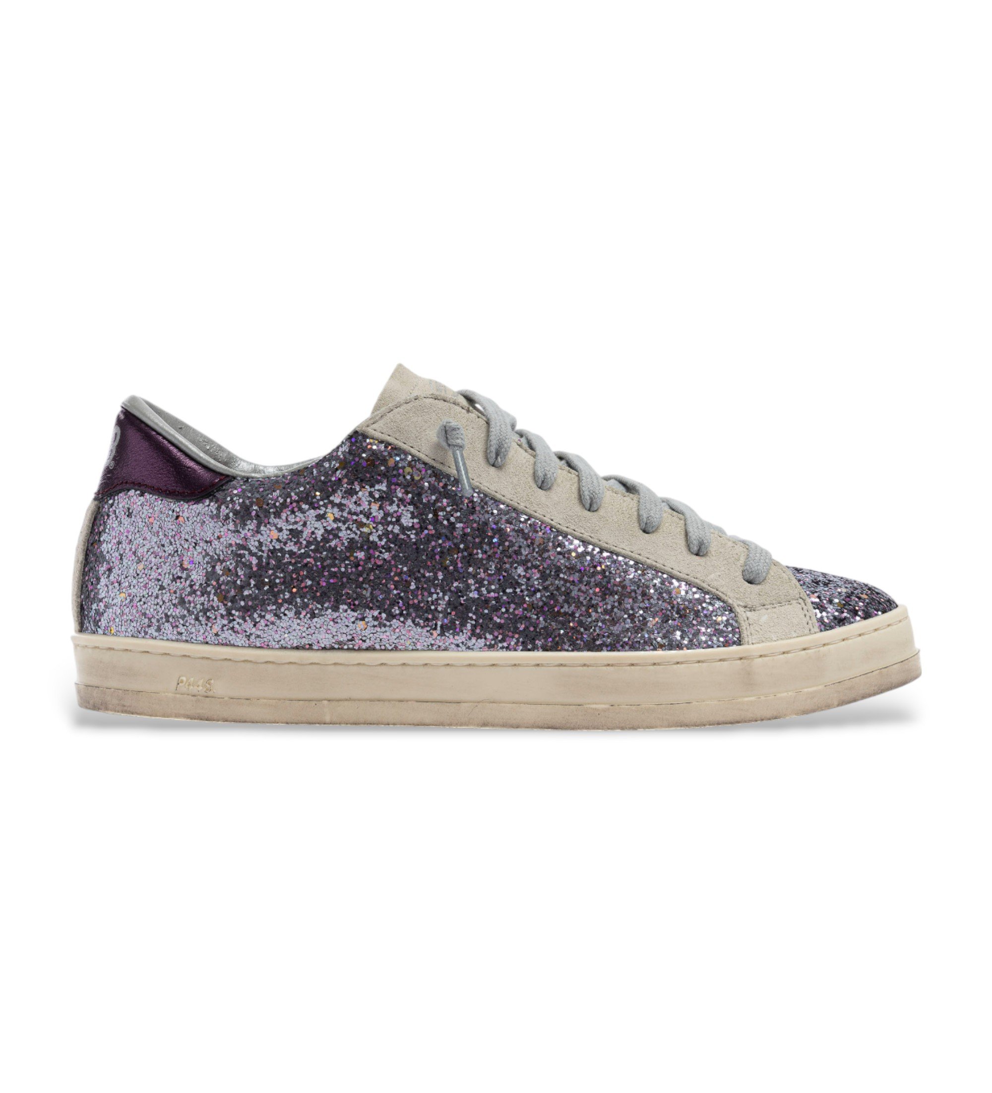 P448 für Damen. F25JOHN153 Turnschuhe John Stargaze flieder (37), Leder, Wohnung, Schnürsenkel, Lässig