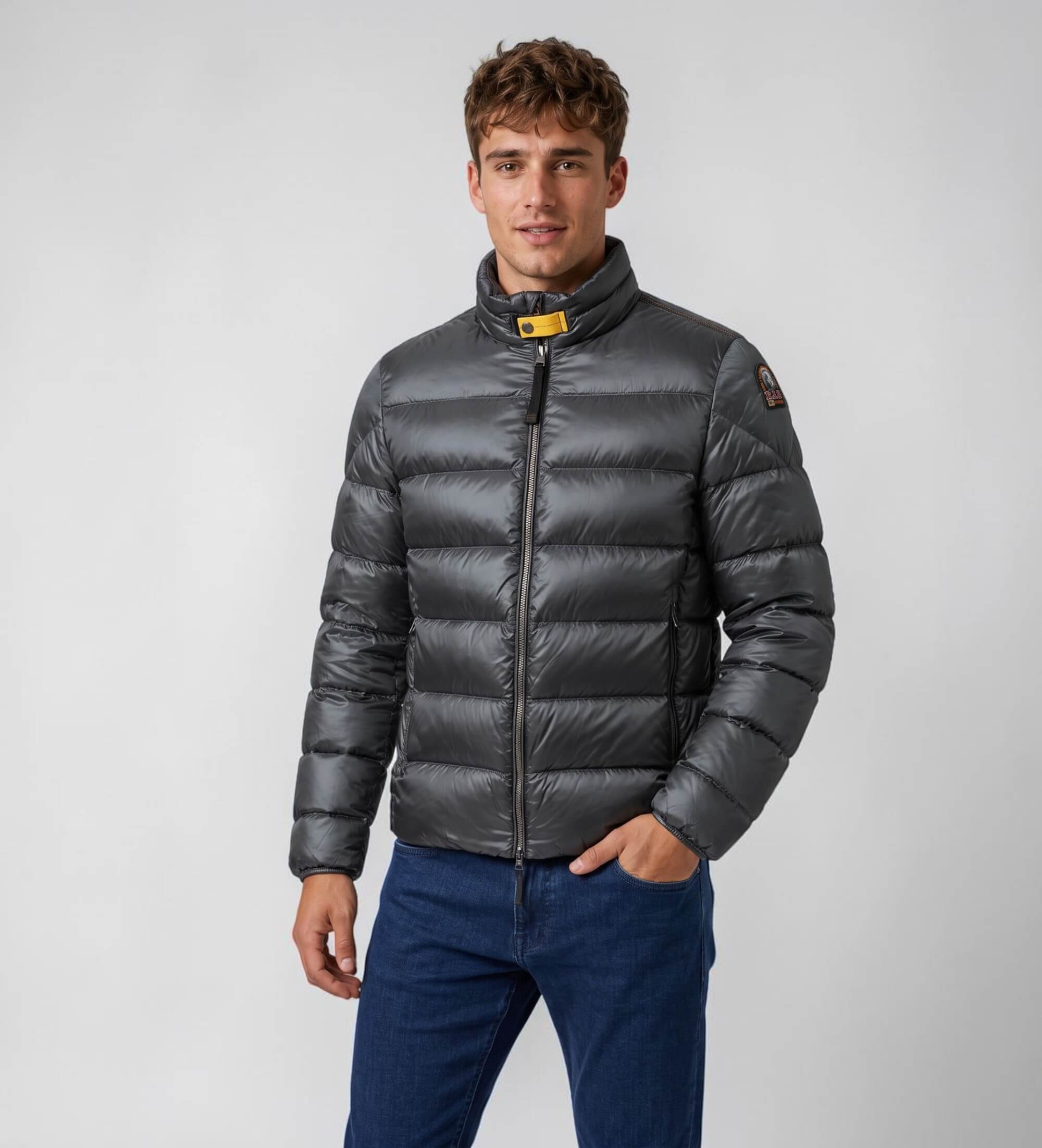 Parajumpers für Herren. 26WMPMPUSX12 Dillon Jacke dunkelgrau (XL), Lässig, Polyester