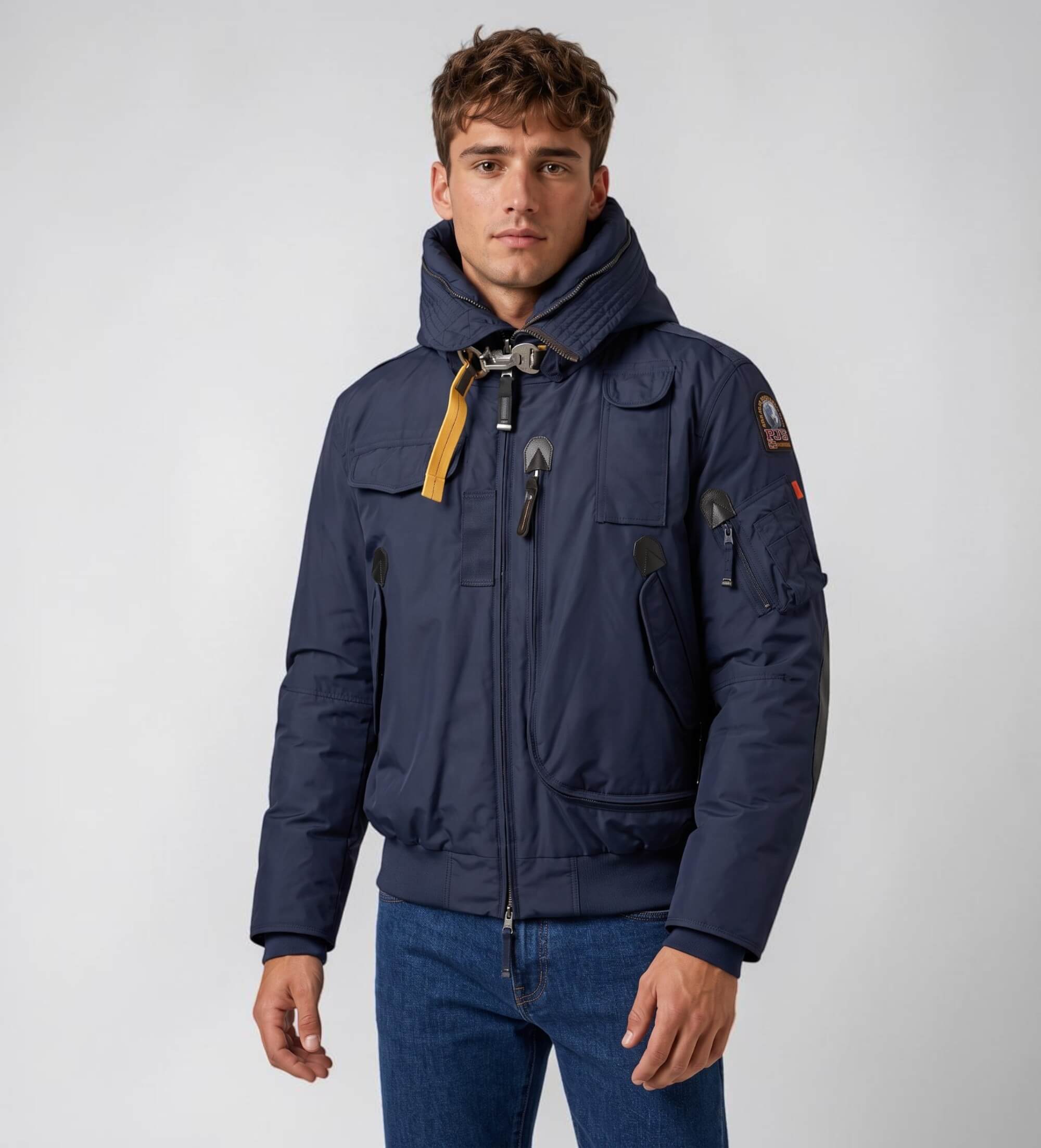 Parajumpers für Herren. 26WMPMJKMA01 Gobi Jacke marineblau (L), Lässig, Polyamid