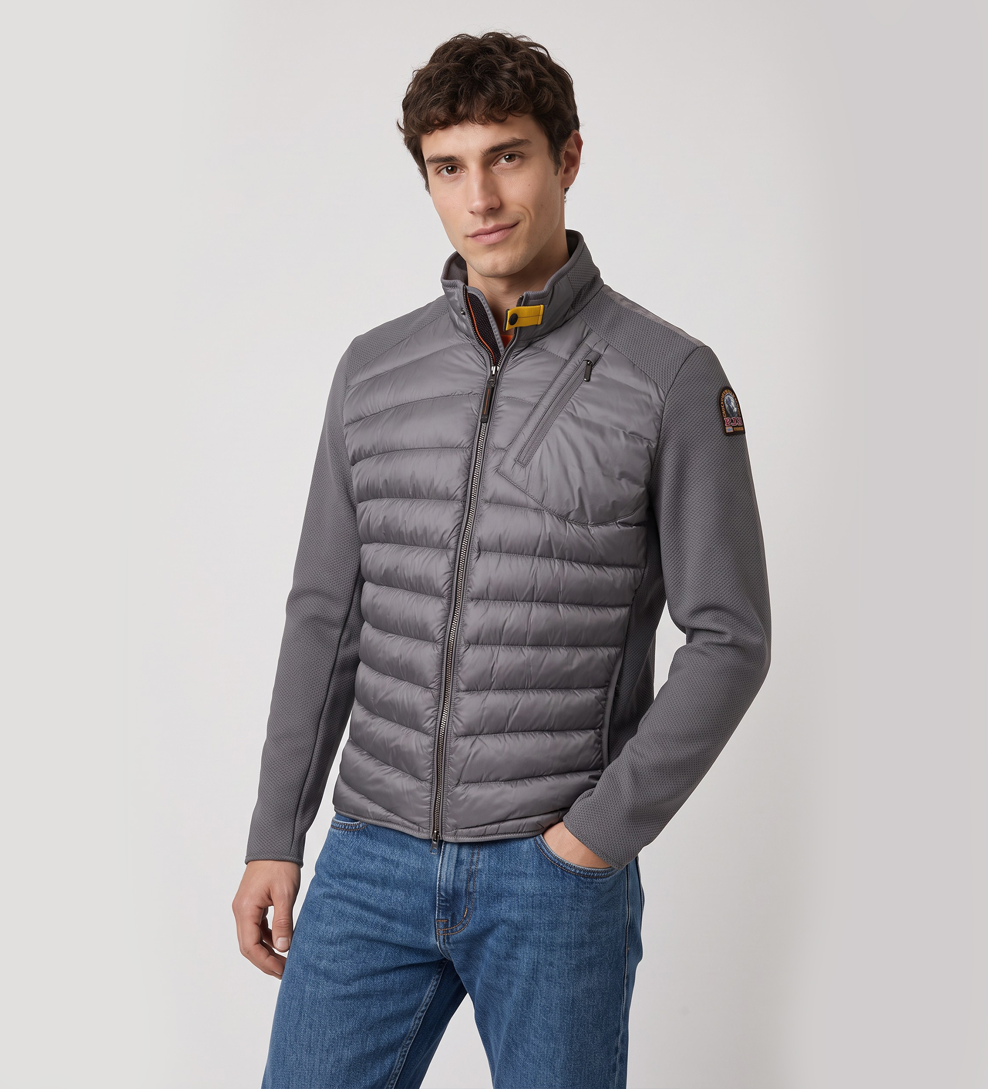 Parajumpers für Herren. 26WMPMHYWU01 Jacke Jayden grau (XL), Lässig, Polyamid
