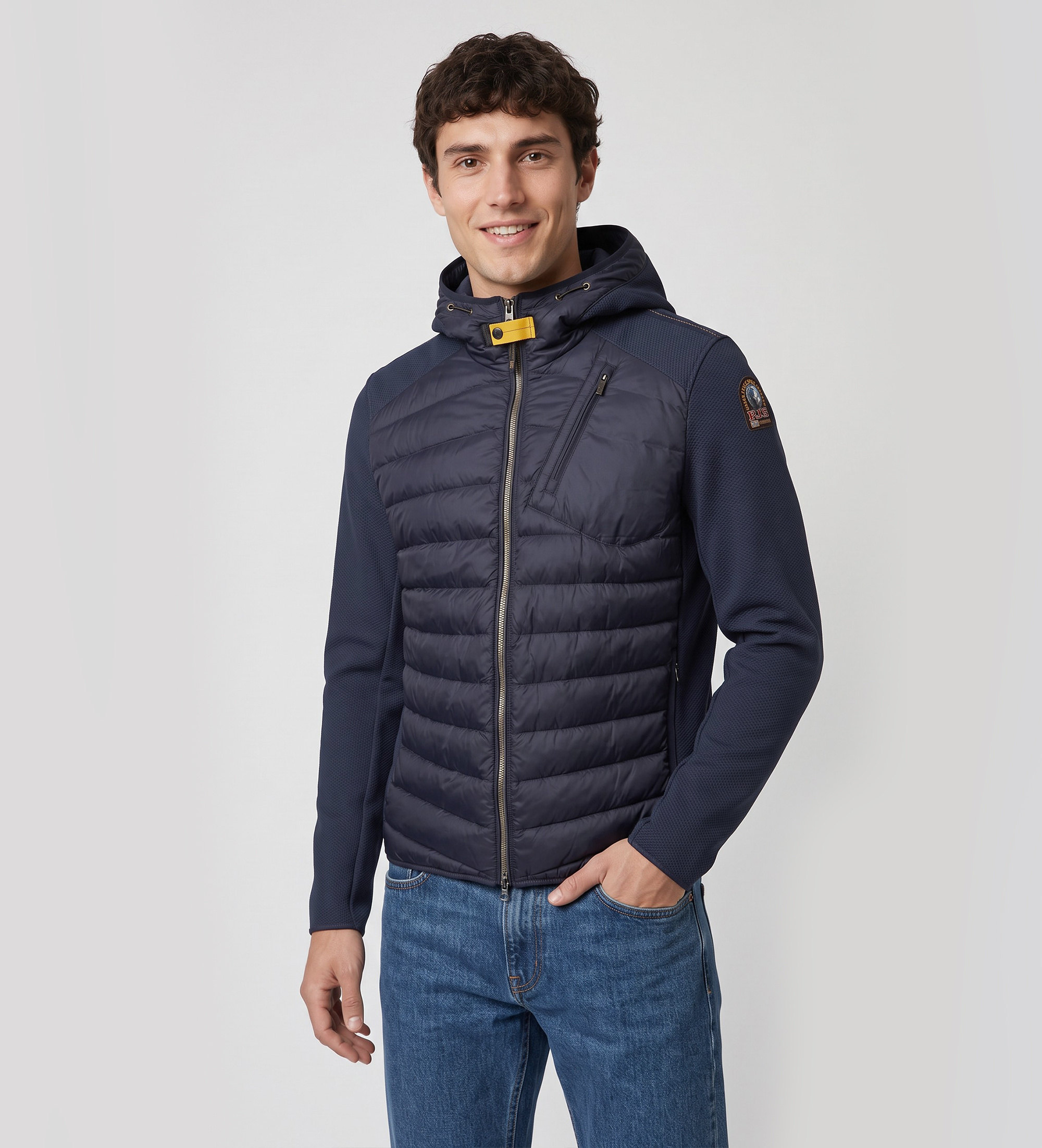 Parajumpers für Herren. 26WMPMHYWU02 Jacke Nolan marineblau (L), Lässig, Polyamid