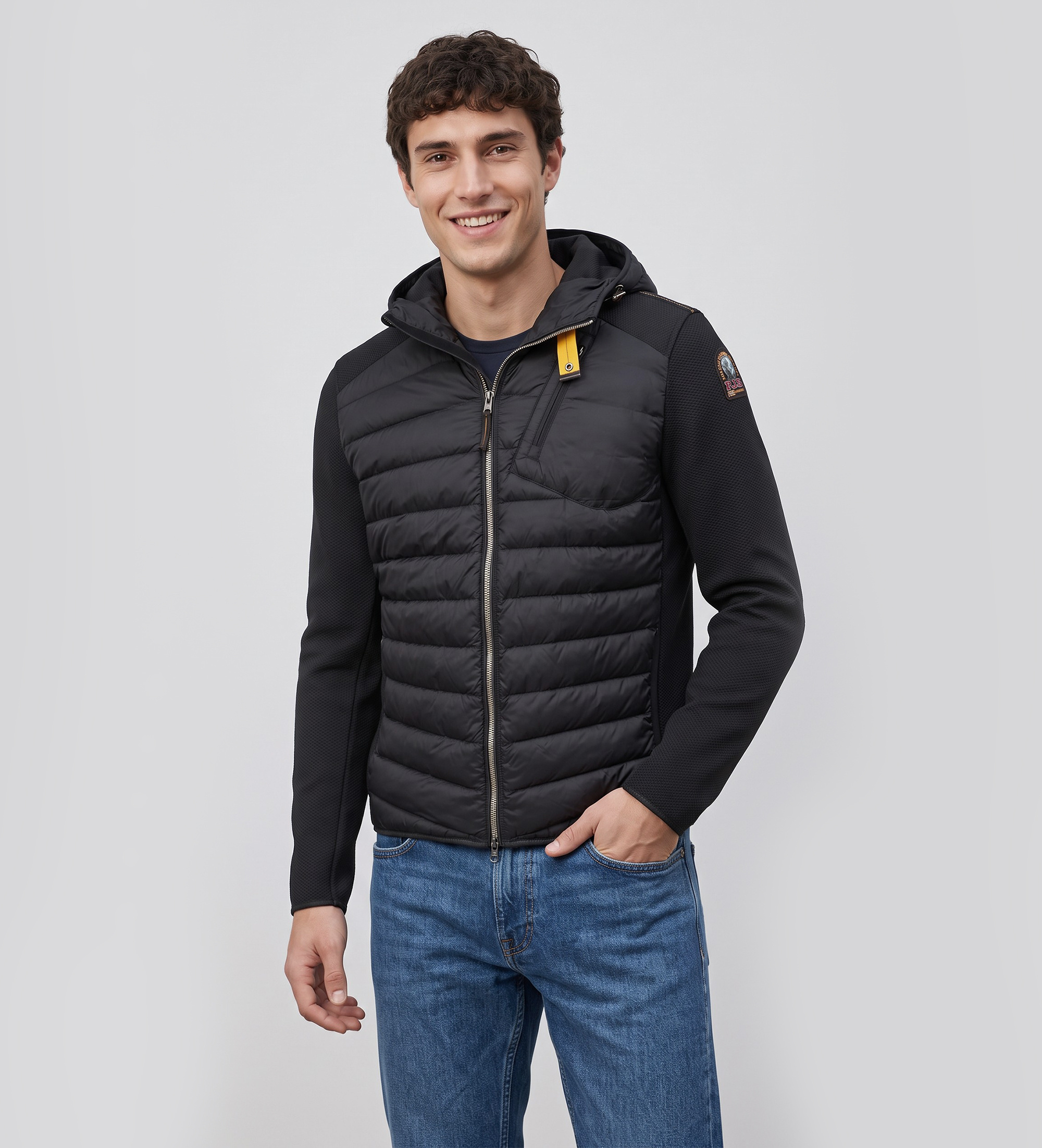 Parajumpers für Herren. 26WMPMHYWU02 Jacke Nolan schwarz (S), Lässig, Polyamid