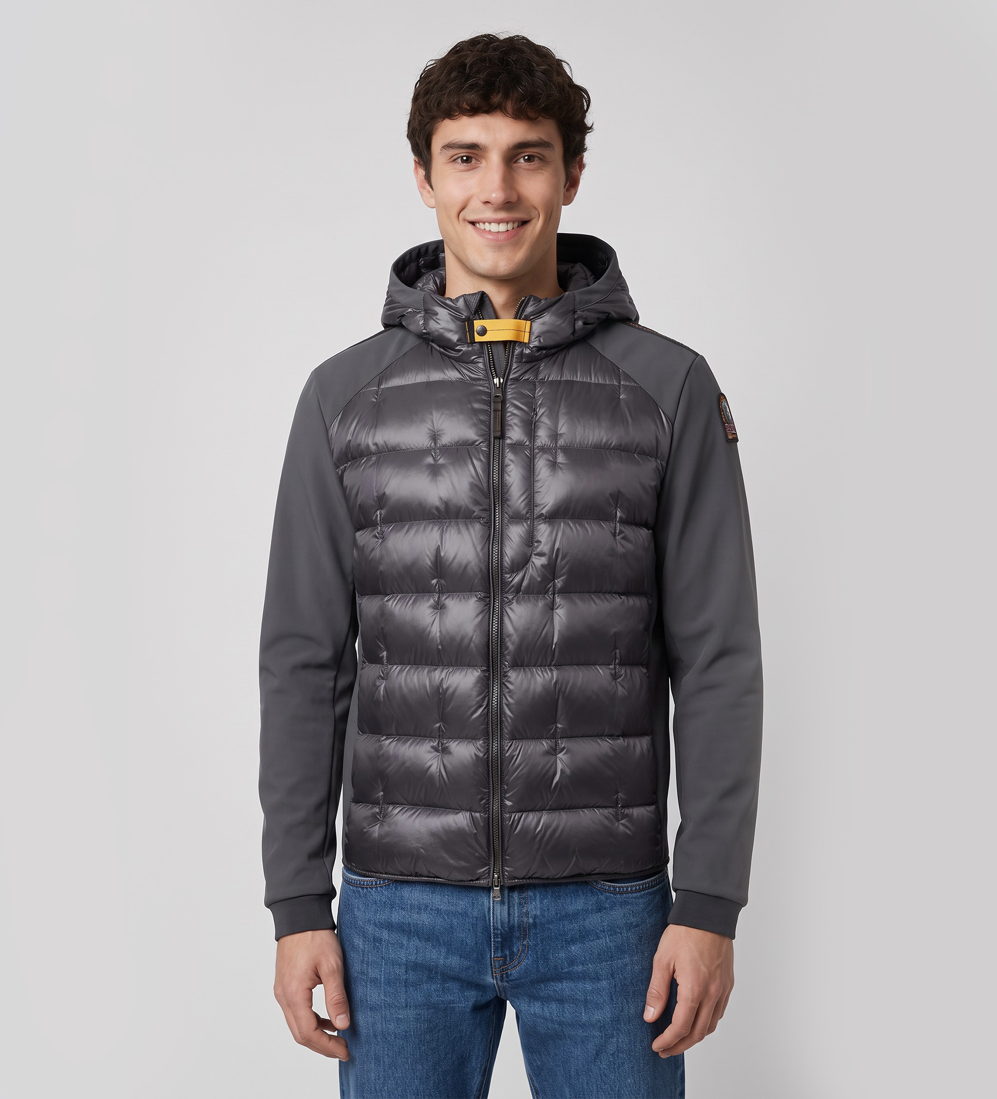 Parajumpers für Herren. 26WMPMHYTY05 Dunkelgraue Jacke Vigolo (M), Lässig, Polyamid