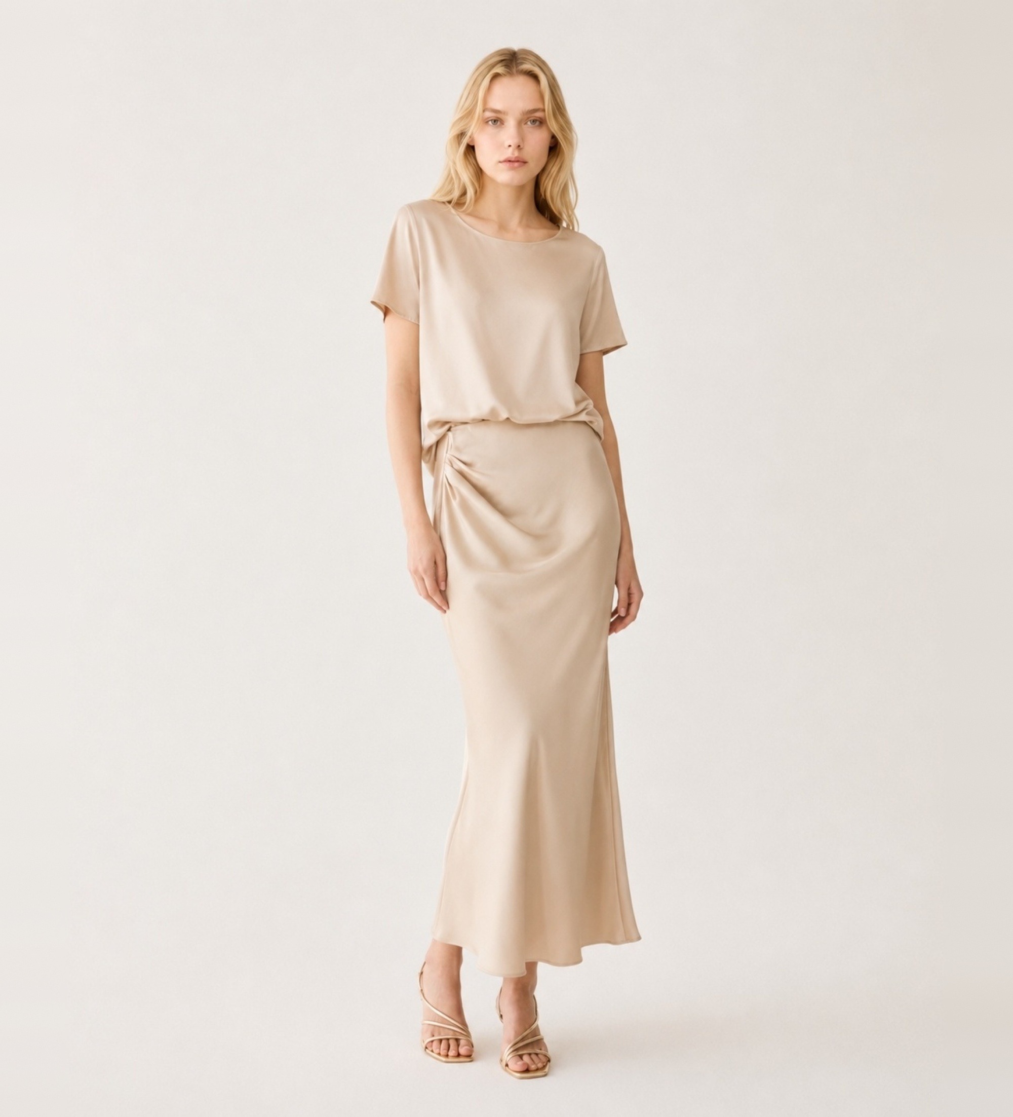 PennyBlack für Damen. 2621106052200 Rock Pbparmony beige (44), Lässig, Polyester