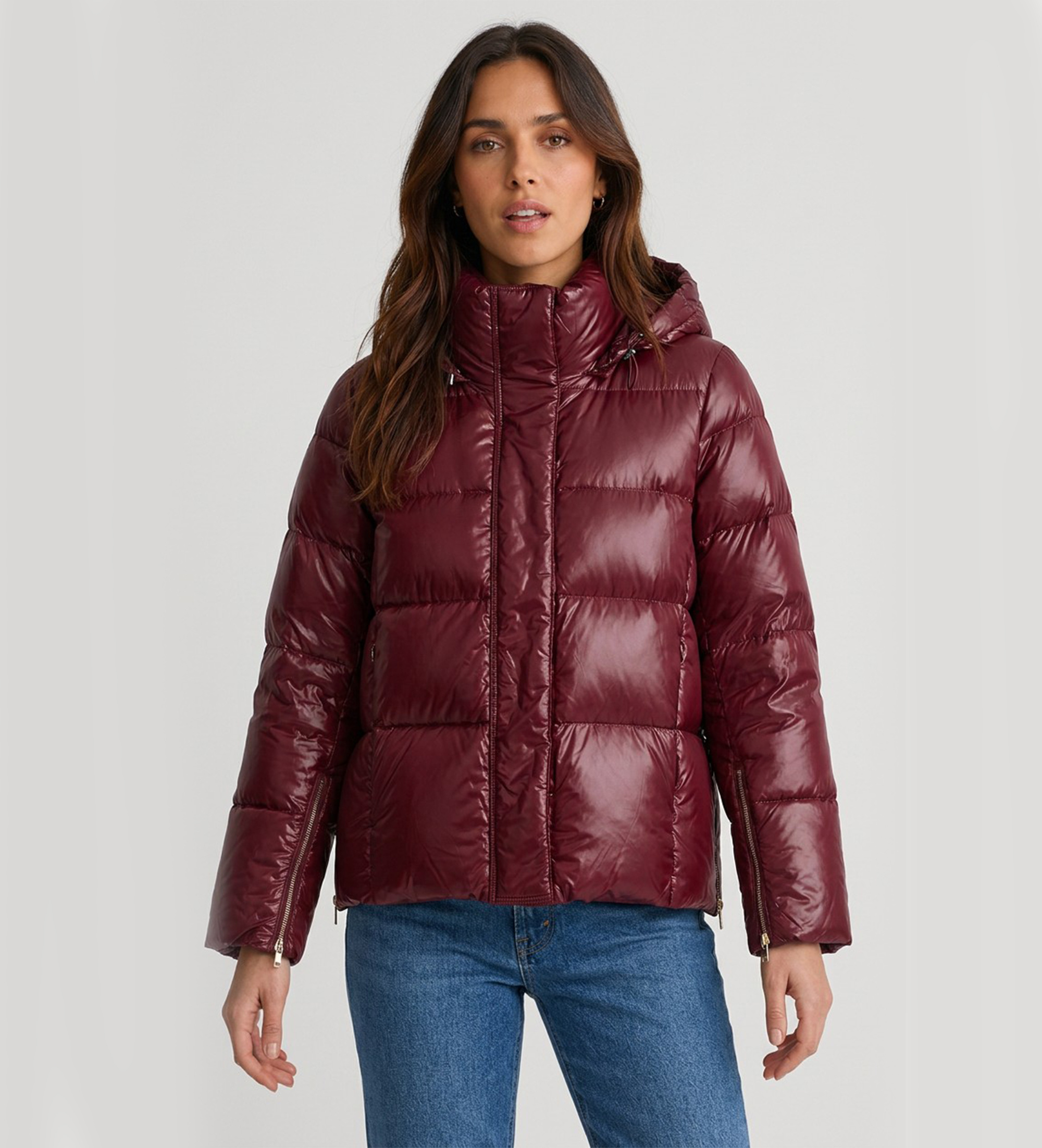 PennyBlack für Damen. 2621486023200 Fosco Daunenjacke Granatrot (40), Lässig, Kastanienbraun, Nylon
