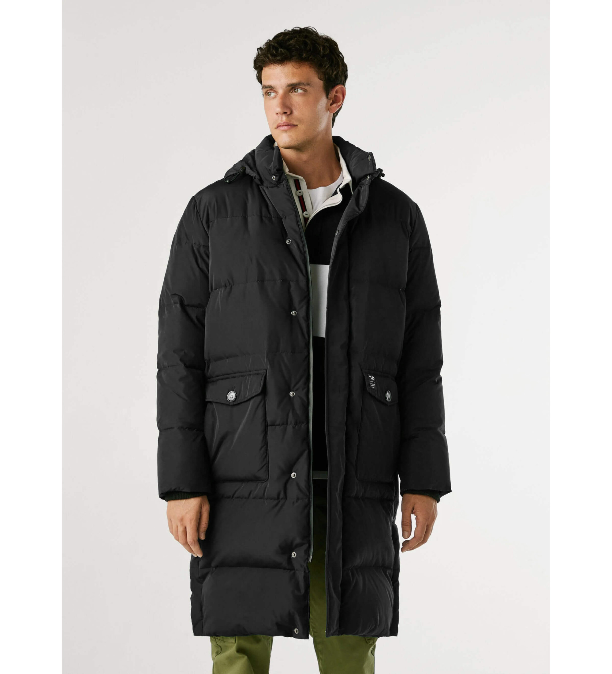 Pepe Jeans für Herren. PM4027168 Jussel Mantel schwarz (S), Lässig, Polyester