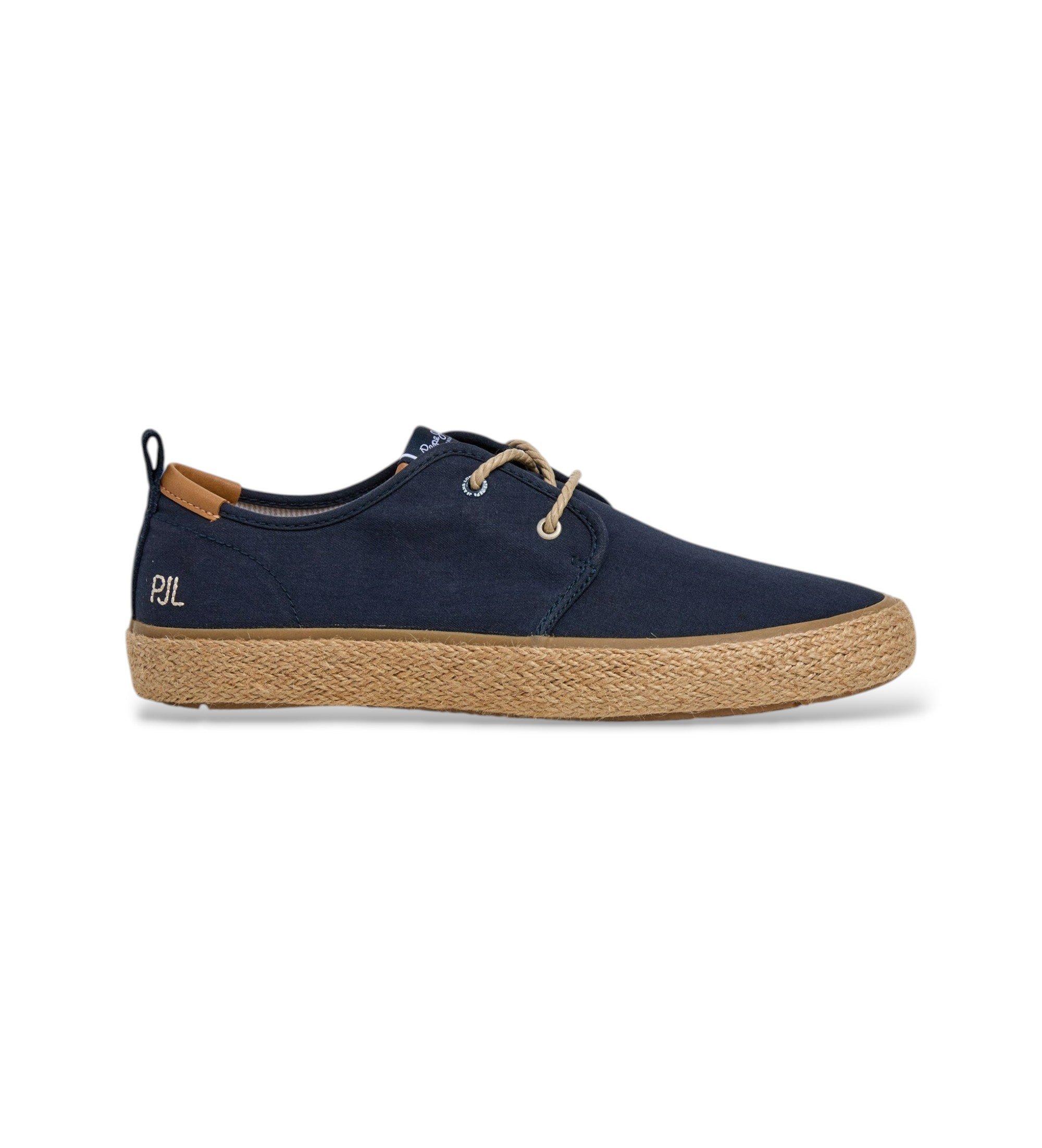 Pepe Jeans für Herren. PMS100009 Espadrilles Port Bay navy (43), Stoff, Wohnung, Schnürsenkel, Lässig, Marine