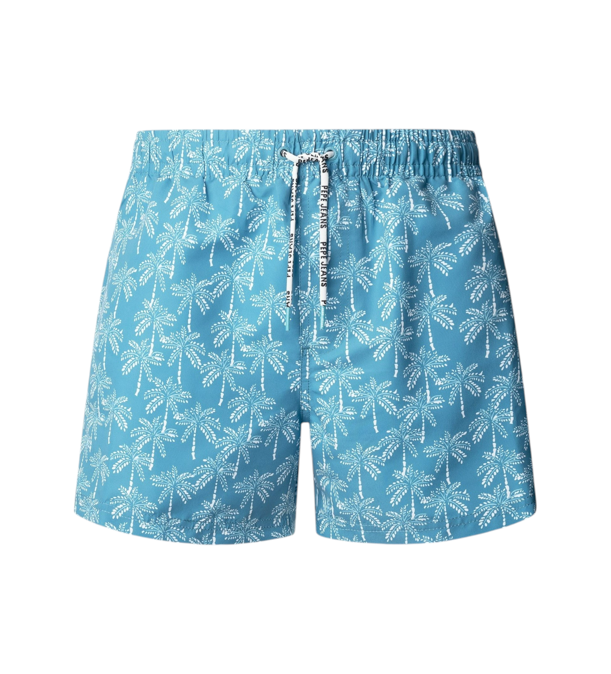 Pepe Jeans für Herren. PMB100022 Dotted Palms Badeanzug blau (L), Strandbekleidung, Recyceltes Polyester, Nachhaltig