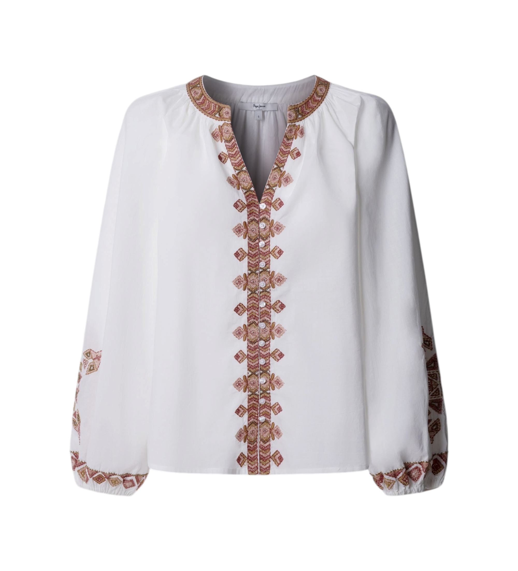 Pepe Jeans für Damen. PL3051449 Beliz beige Bluse (M), Lässig, Baumwolle