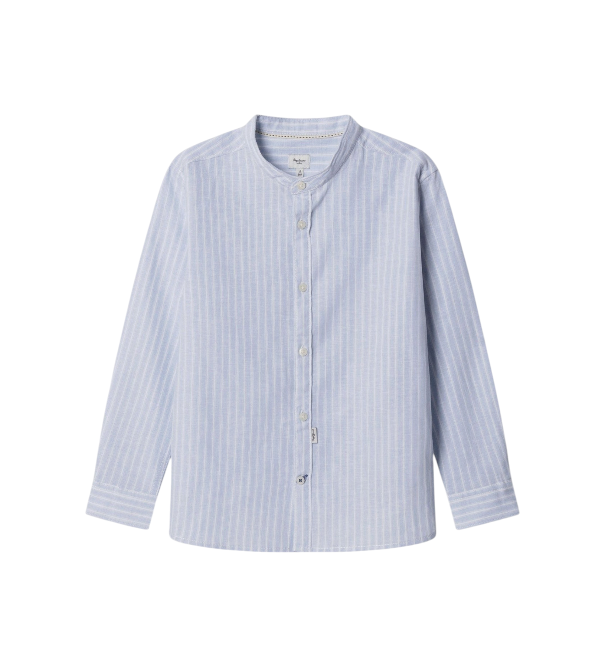 Pepe Jeans für Jungen. PB3000077 James blaues Hemd (12años= 152cm), Lässig, Leinen, Langarm, Kinderbekleidung