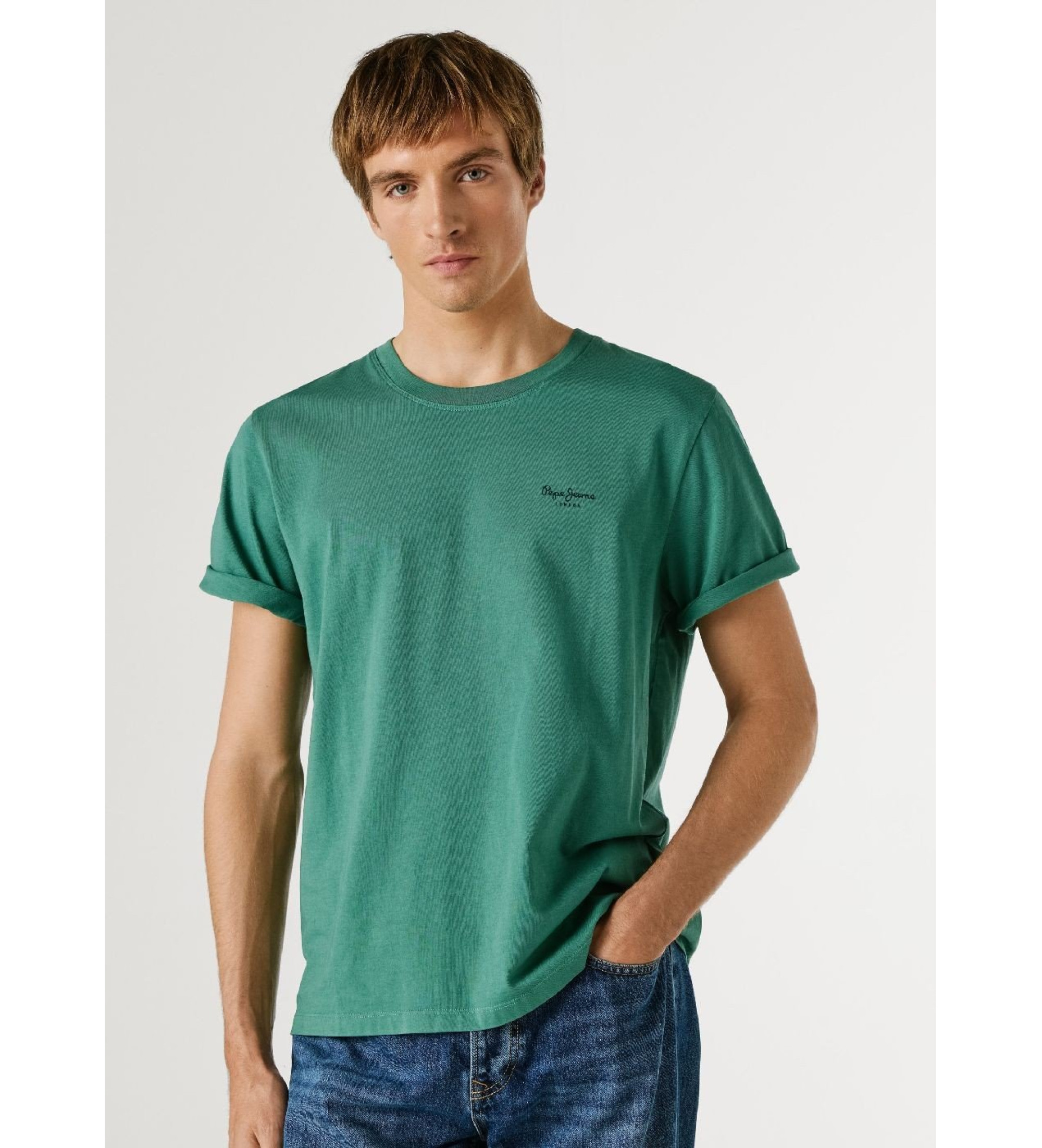 Pepe Jeans für Herren. PM508664 Jacko T-shirt grün (M), Lässig, Baumwolle, Kurzarm