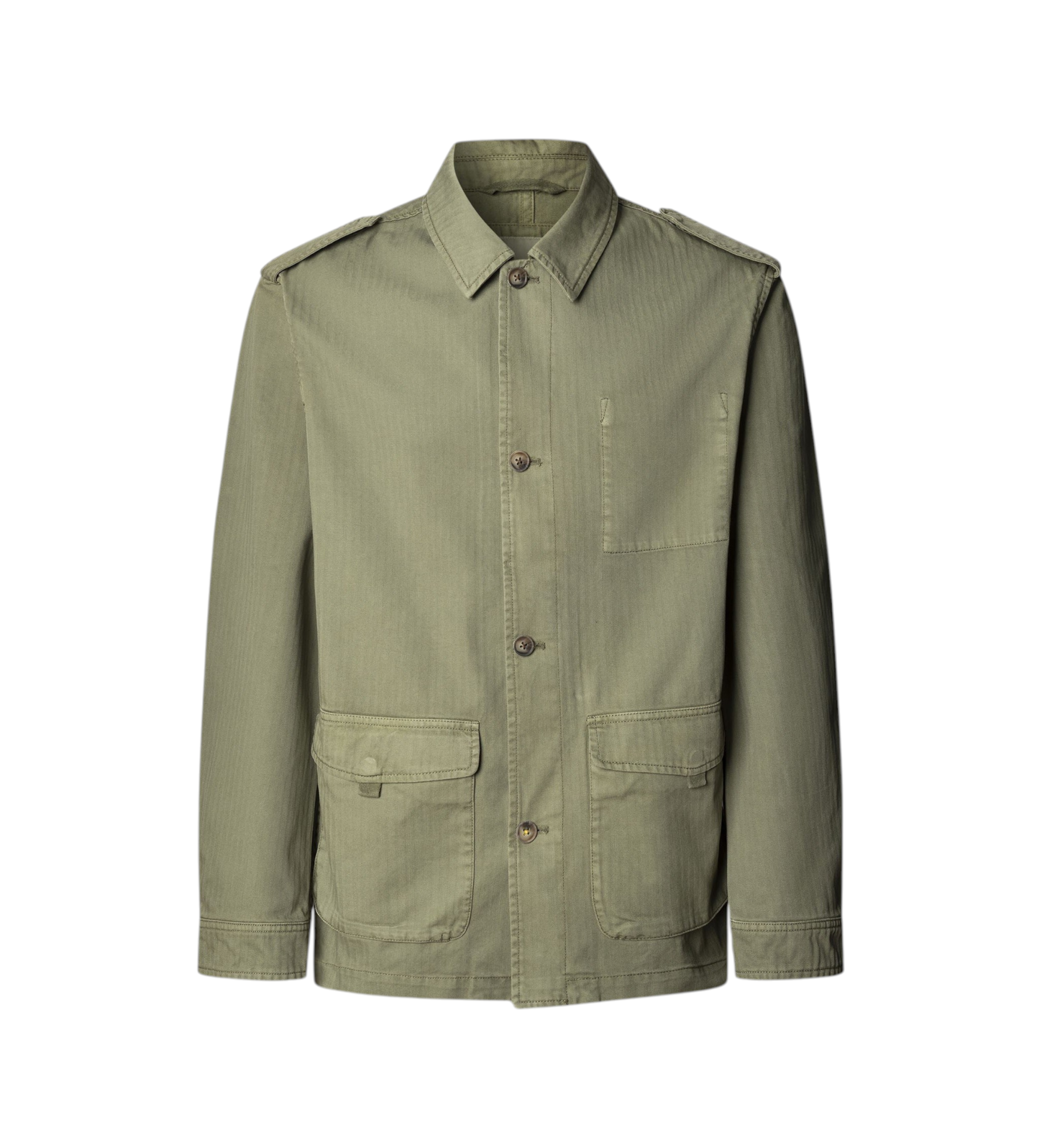 Pepe Jeans für Herren. PM4027266 Surat Jacke grün (L), Lässig, Baumwolle