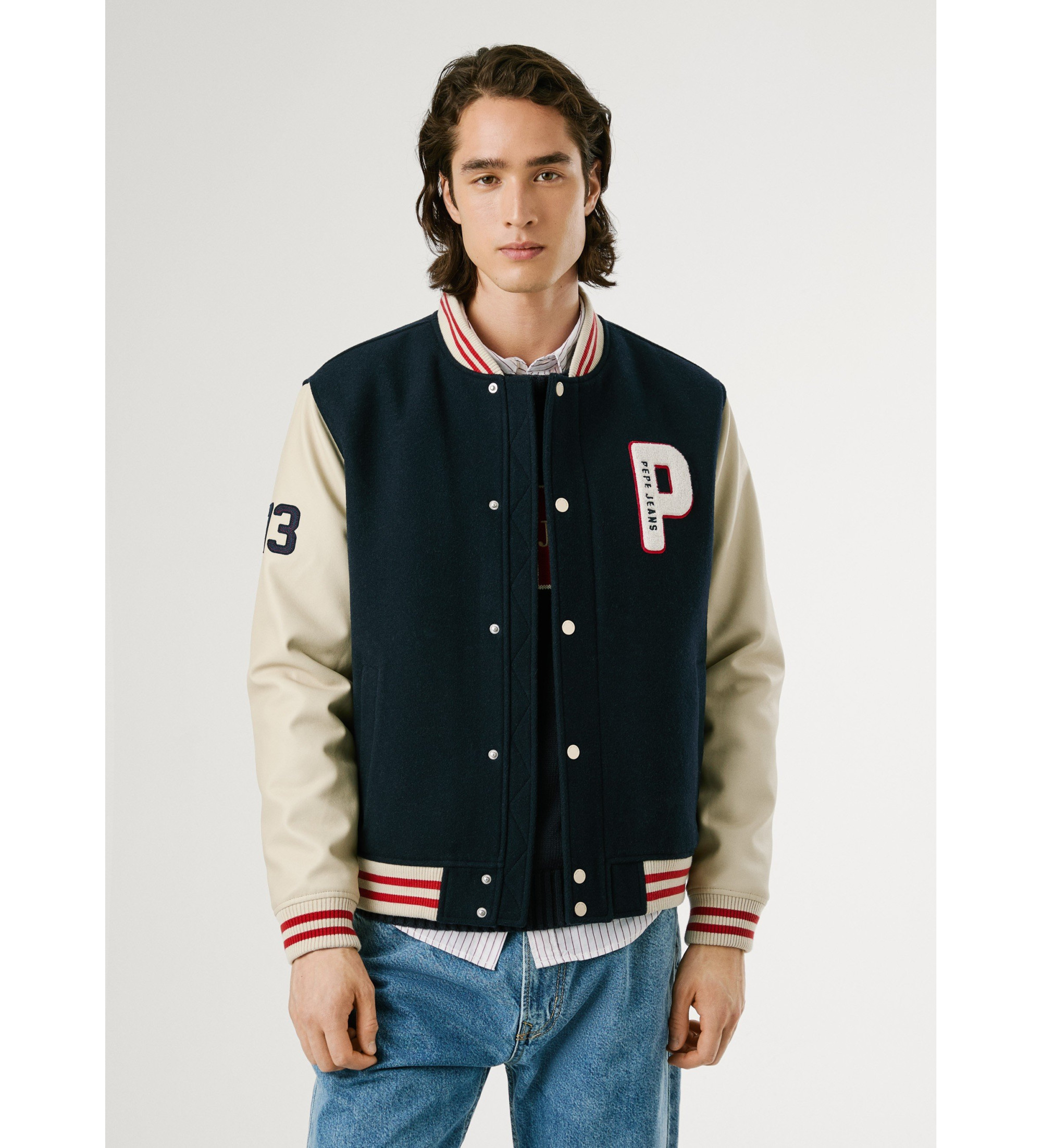 Pepe Jeans für Herren. PM4027198 Navy Jee Jacke (M), Lässig, Polyester, Marine