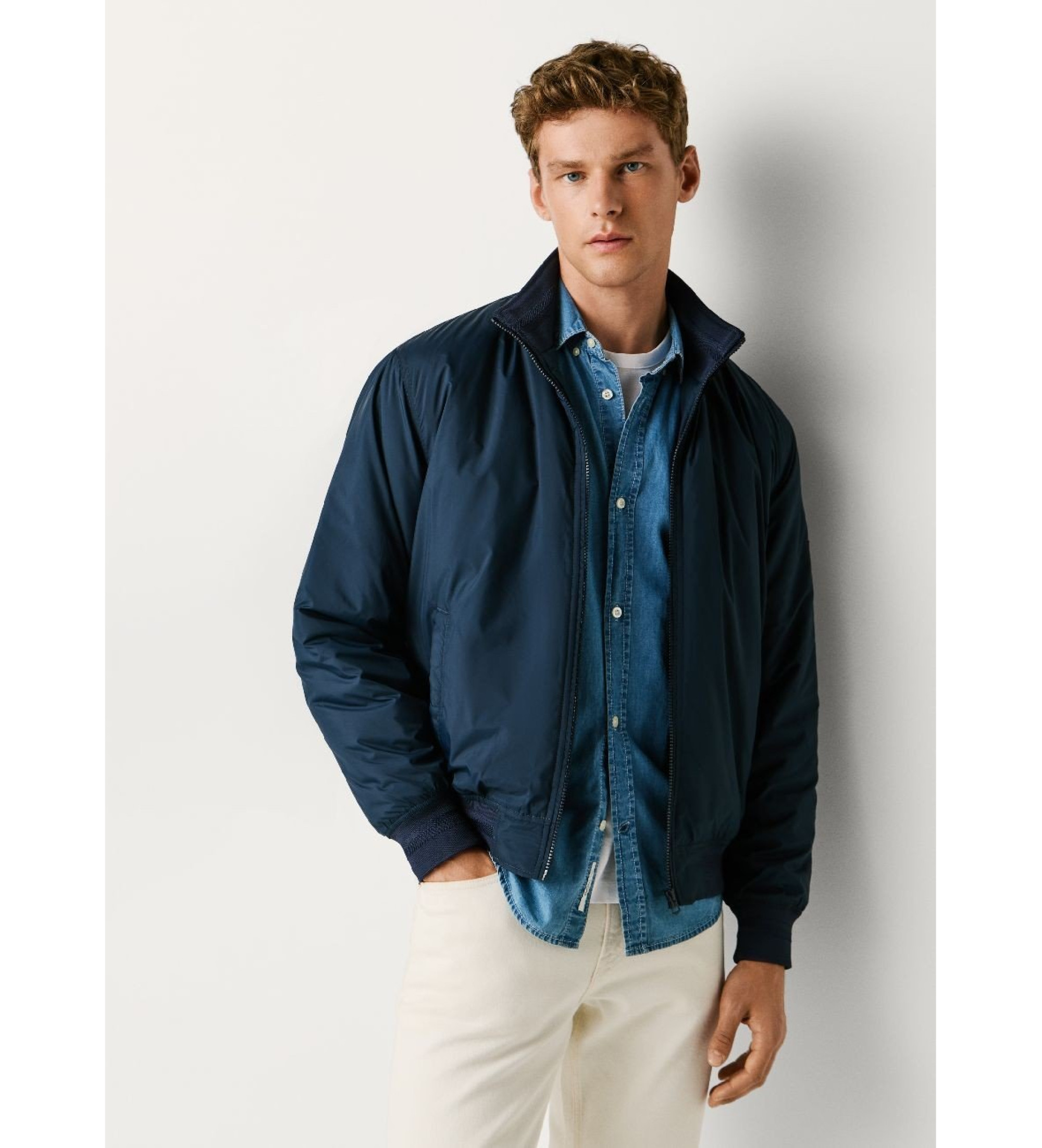 Pepe Jeans für Herren. PM4027259 Saunders Jacke navy (M), Lässig, Baumwolle, Polyester, Marine