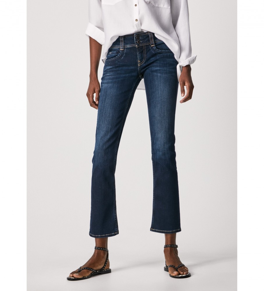 Pepe Jeans für Damen. PL204159H06 Gen Jeans dunkelblau (28/32), Lässig, Baumwolle, Marine