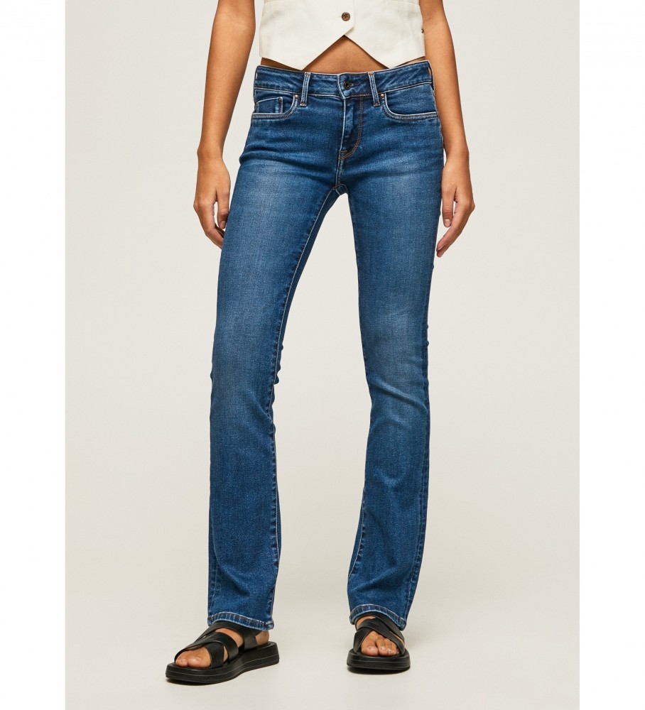 Pepe Jeans für Damen. PL204168RR6 Jean Piccadilly blau (27/30), Lässig, Denim, Bio-Baumwolle, Nachhaltig