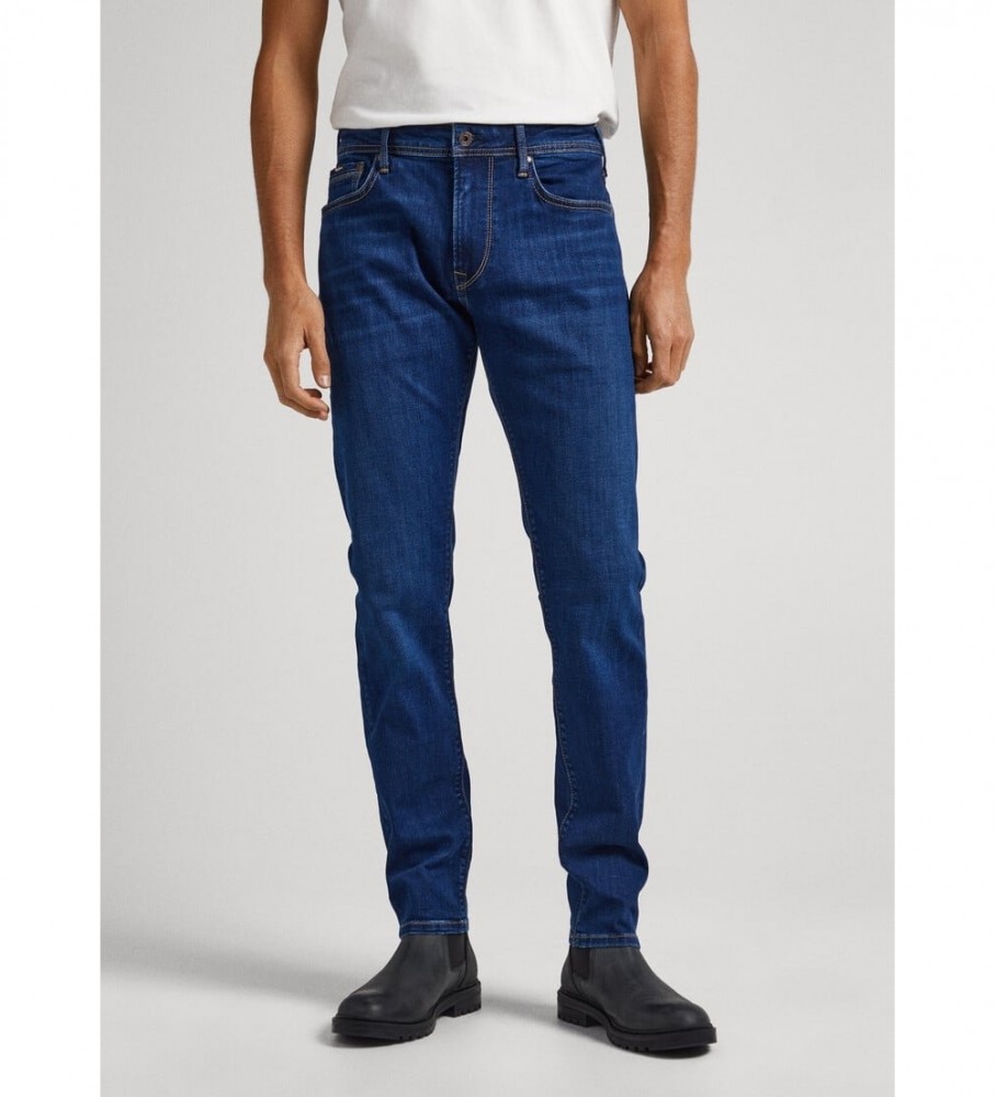 Pepe Jeans für Herren. PM206326WN9 Jeans Stanley navy (33/34), Lässig, Baumwolle, Denim, Nachhaltig, Marine