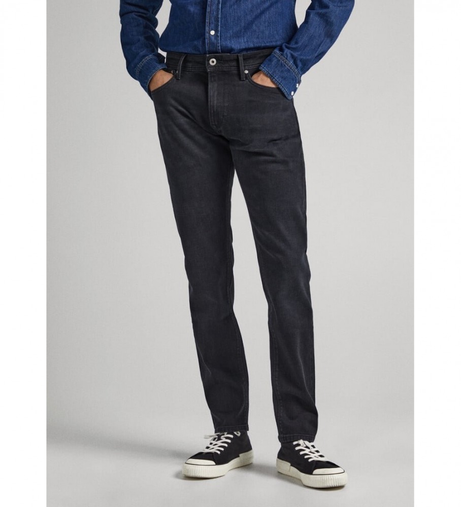 Pepe Jeans für Herren. PM206326XF1 Stanley Jeans schwarz (30/32), Lässig, Baumwolle, Denim, Nachhaltig