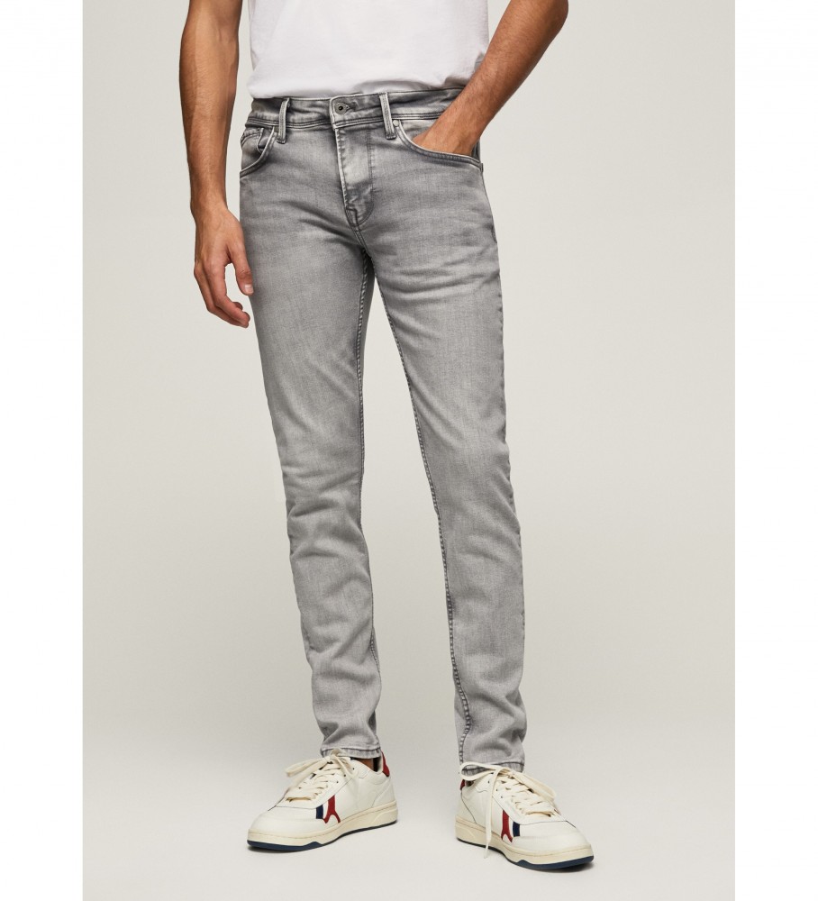 Pepe Jeans für Herren. PM206321WR2 Jeans Finsbury Niedrige Taille grau (34/32), Lässig, Baumwolle, Denim