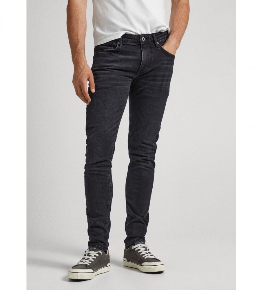 Pepe Jeans für Herren. PM206321XV1 Finsbury Jeans schwarz (38/32), Lässig, Baumwolle, Denim, Nachhaltig