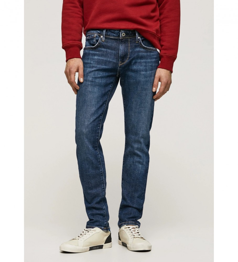 Pepe Jeans für Herren. PM206322VX1 Jeans Hatch Slim navy (38/32), Lässig, Baumwolle, Marine