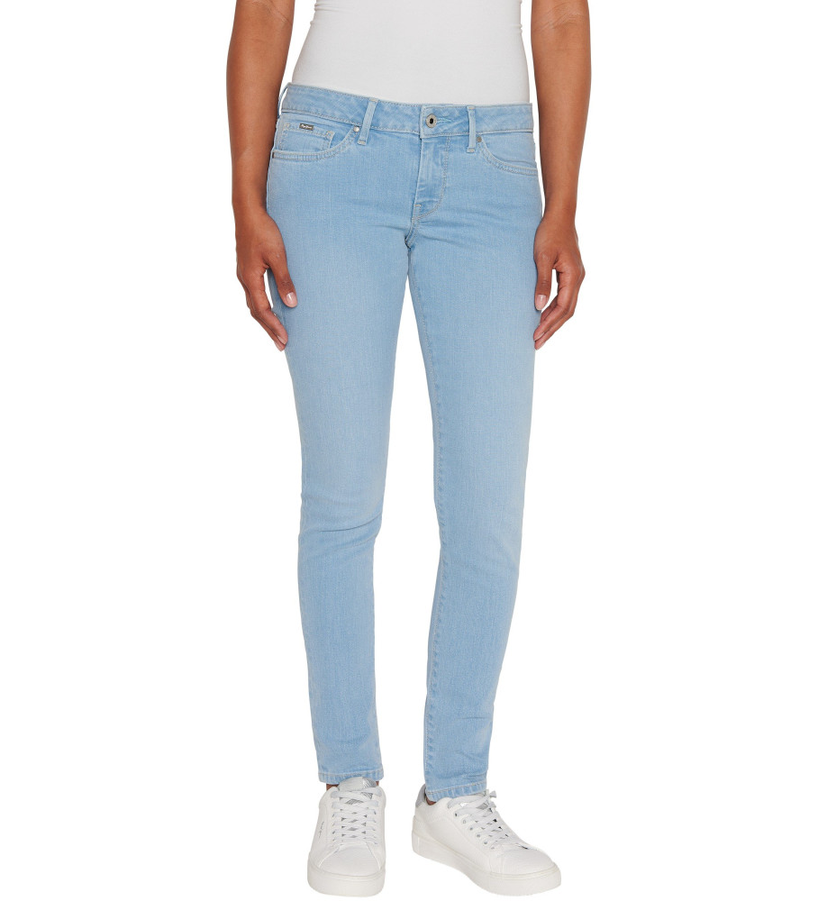 Pepe Jeans für Damen. PL204583PF2 Blaue Skinny-Jeans (26/30), Lässig, Baumwolle, Denim, Nachhaltig