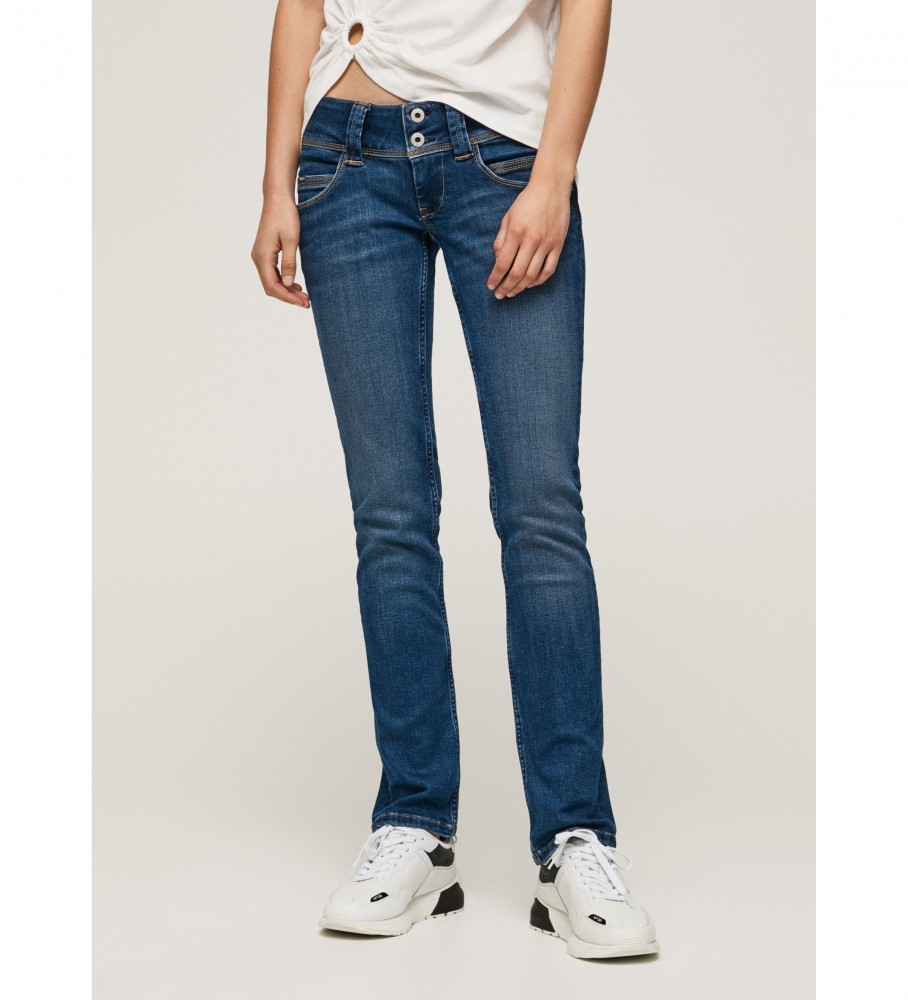 Pepe Jeans für Damen. PL204175VW3 Jeans Venus Blau (27/32), Lässig, Baumwolle