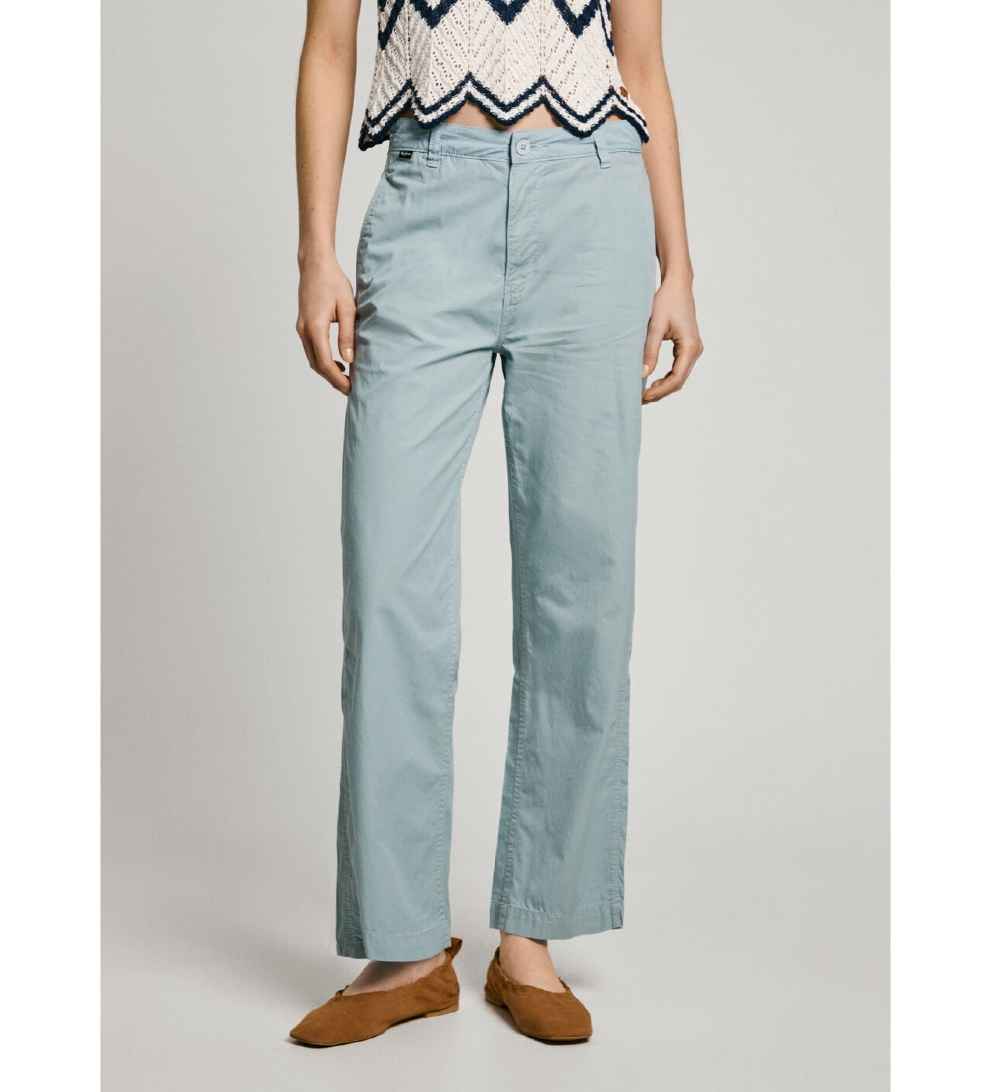 Pepe Jeans für Damen. PL211808 Gina Hose blau (M), Lässig, Baumwolle